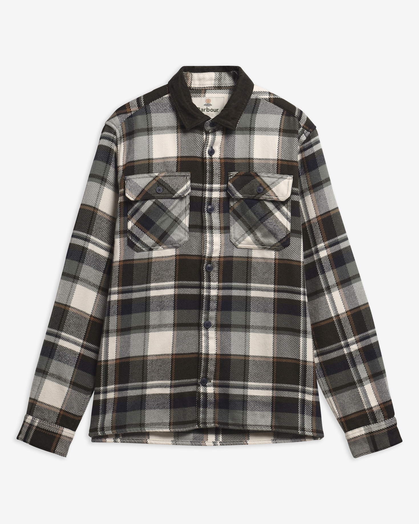 Camicia Grasmoor a maniche lunghe dalla vestibilit&agrave; comoda Mid Olive