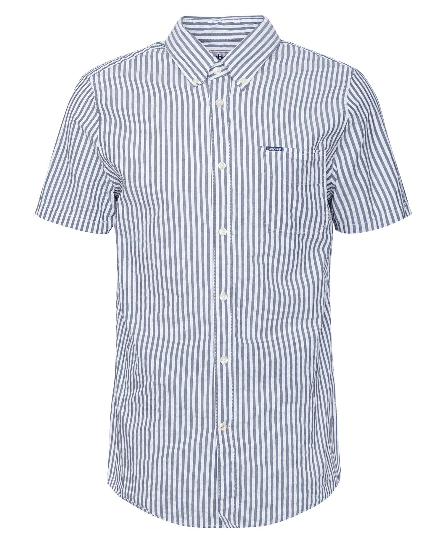 Camicia Cresswell a maniche corte in seersucker dalla vestibilit&agrave; regular