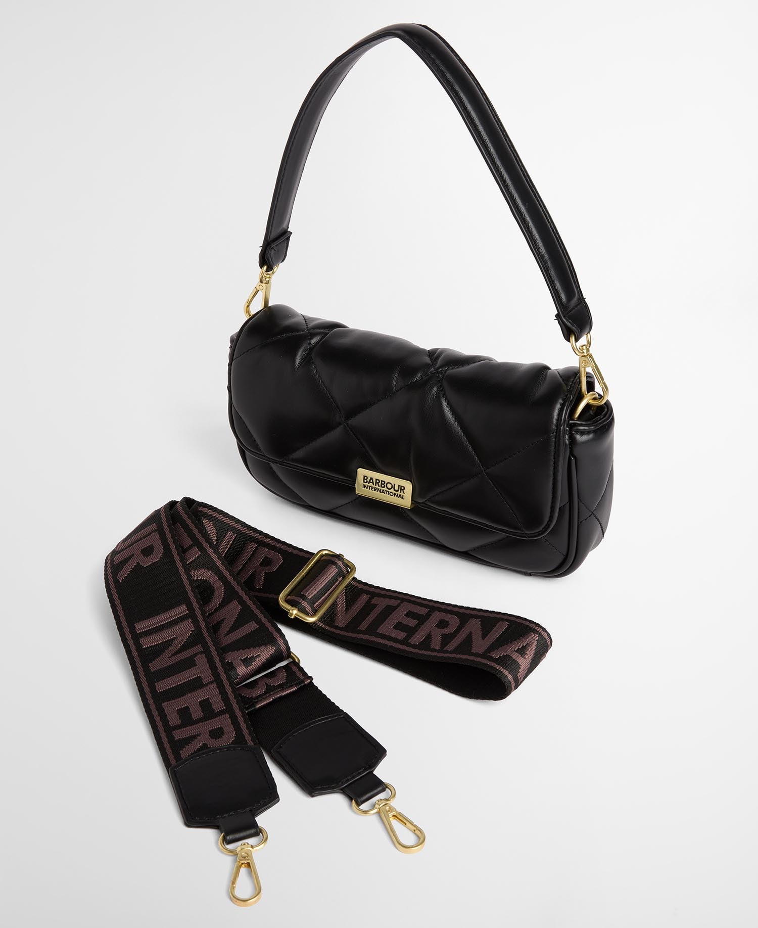 Soft Quilted Mini Soho Crossbody Bag Black