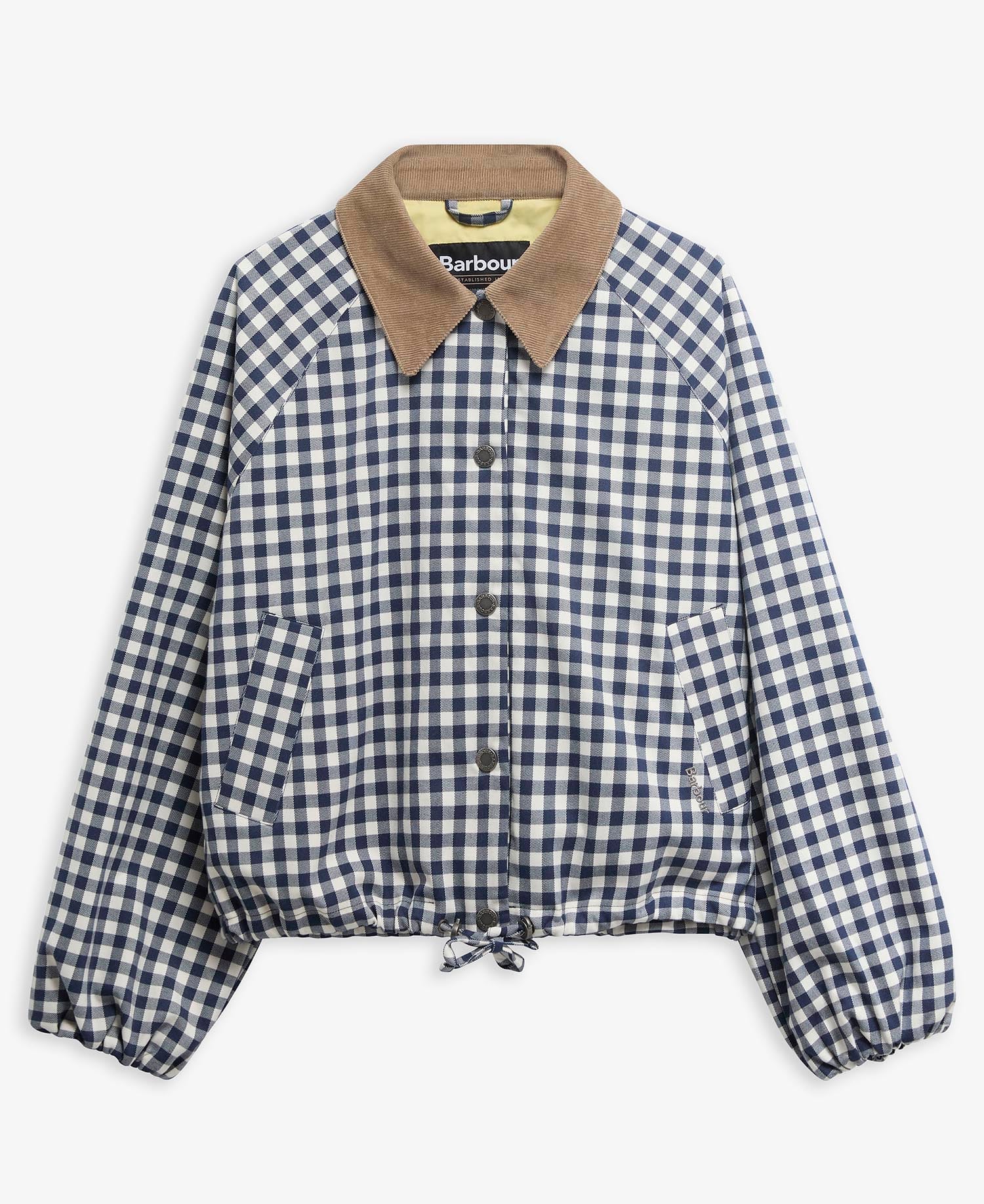 Ovingham Casual Jacket Gingham Navy/ Neutral