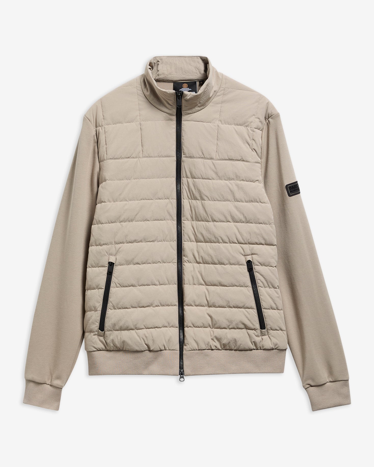Collins Baffle Quilted Sweat Concrete