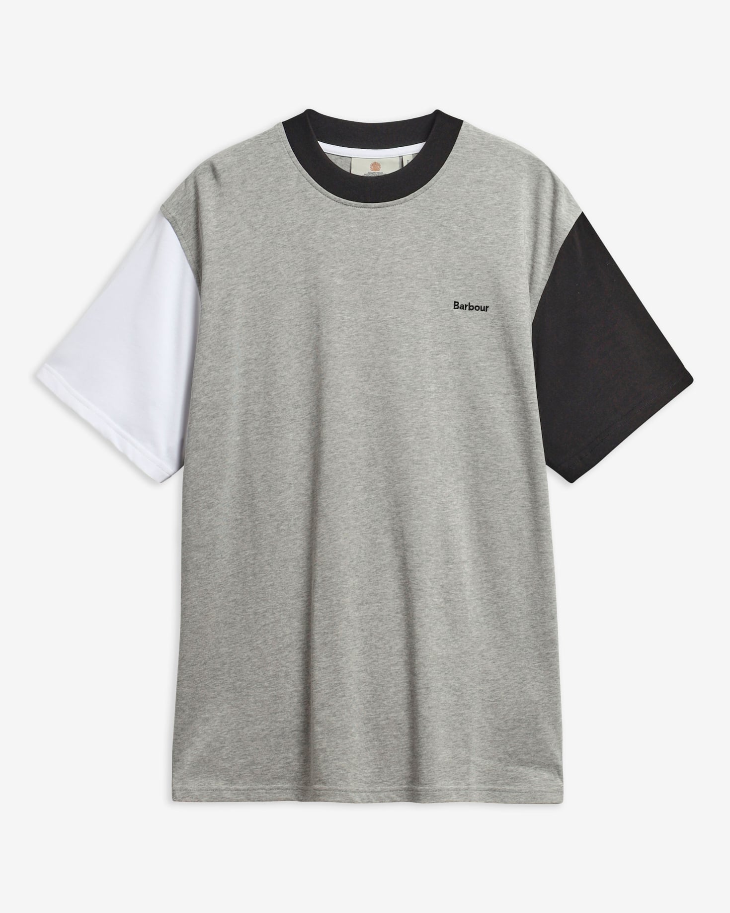 Colourblock Oversized T-Shirt Grey Mix