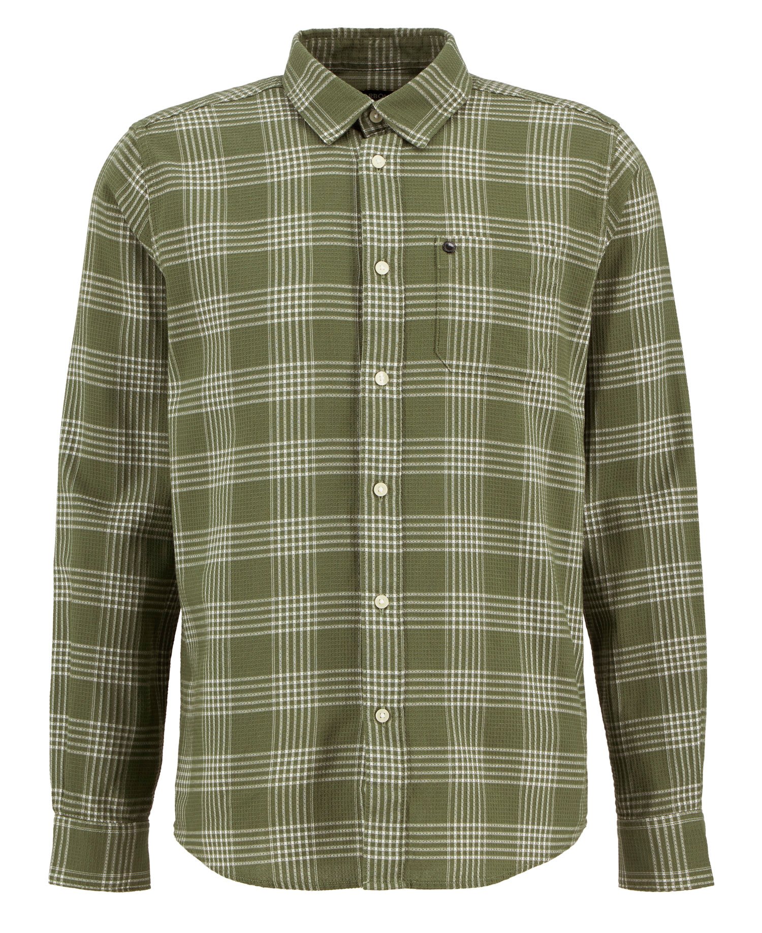 Heanes Waffle Check Long-Sleeved Shirt