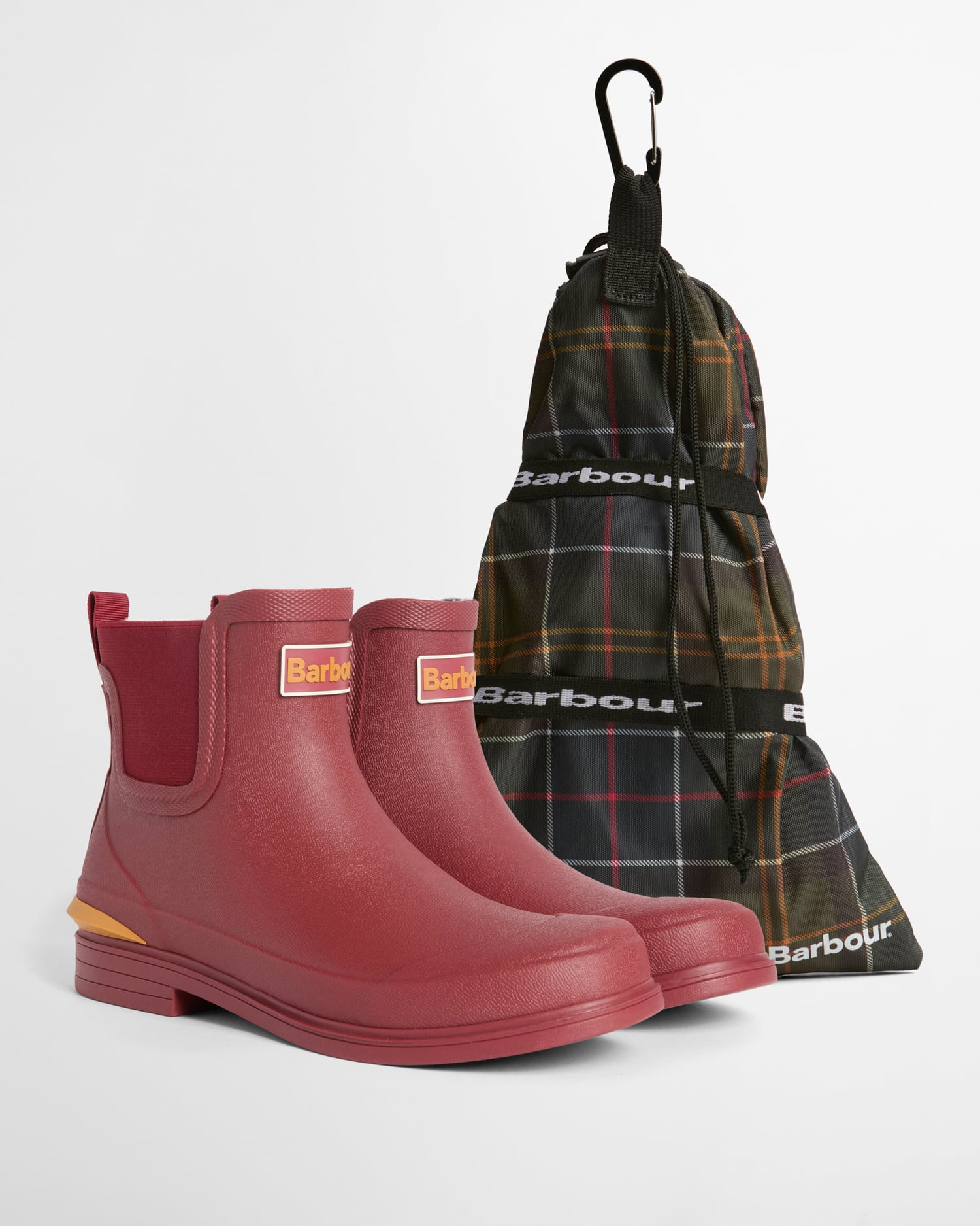Abbeyfield Packable Ankle Wellingtons Red
