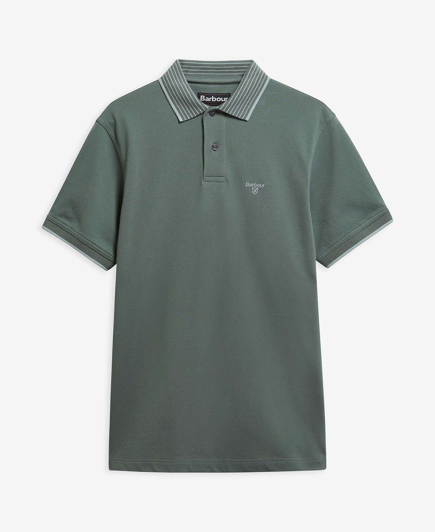 Denwick Short-Sleeved Polo Shirt Vintage Teal
