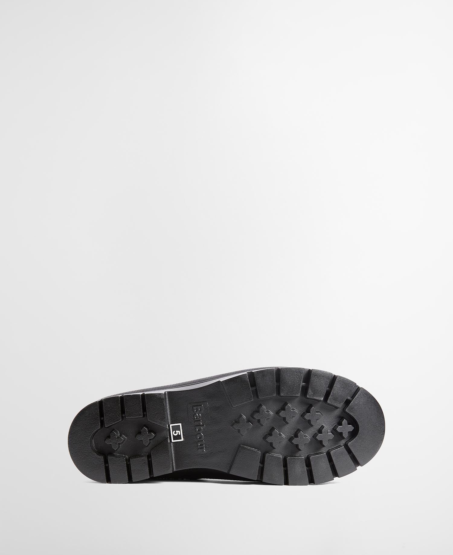 Barbour Gummistiefel Halton mit Kunstfellfutter Black Gloss
