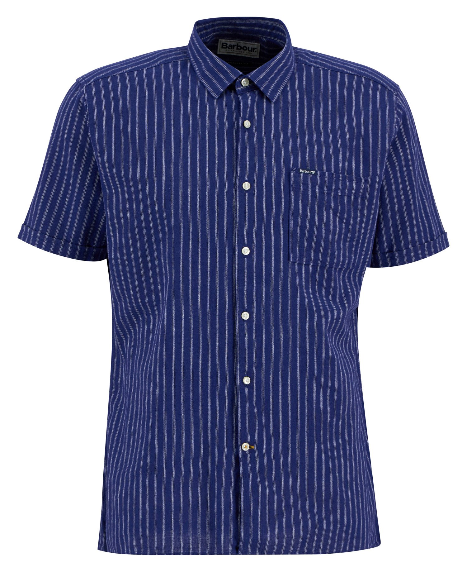 Camicia Nelson a maniche corte con motivo a righe