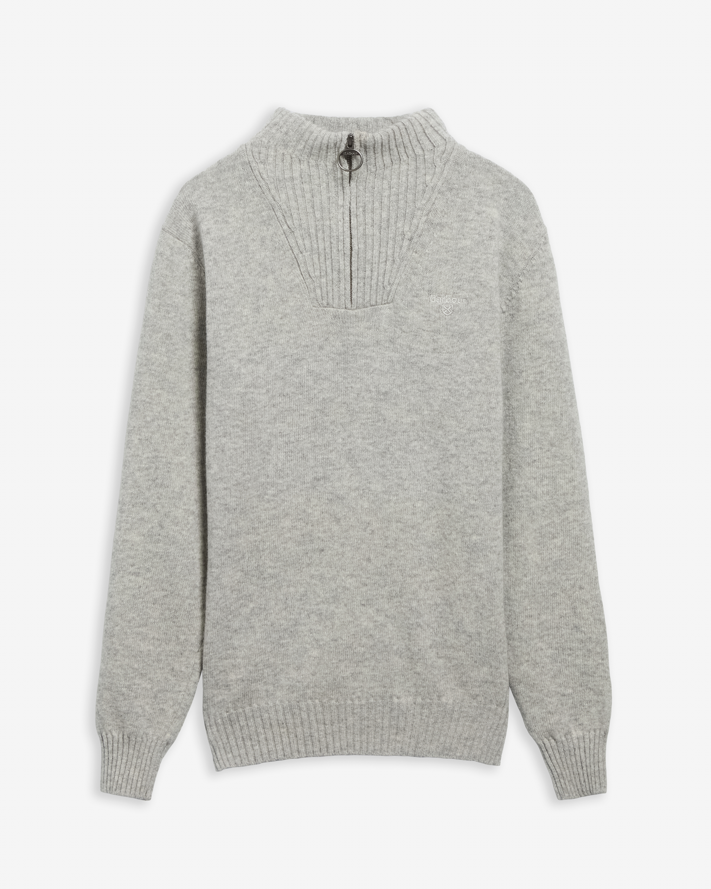 Maglione con mezza zip in lana d'agnello Essential