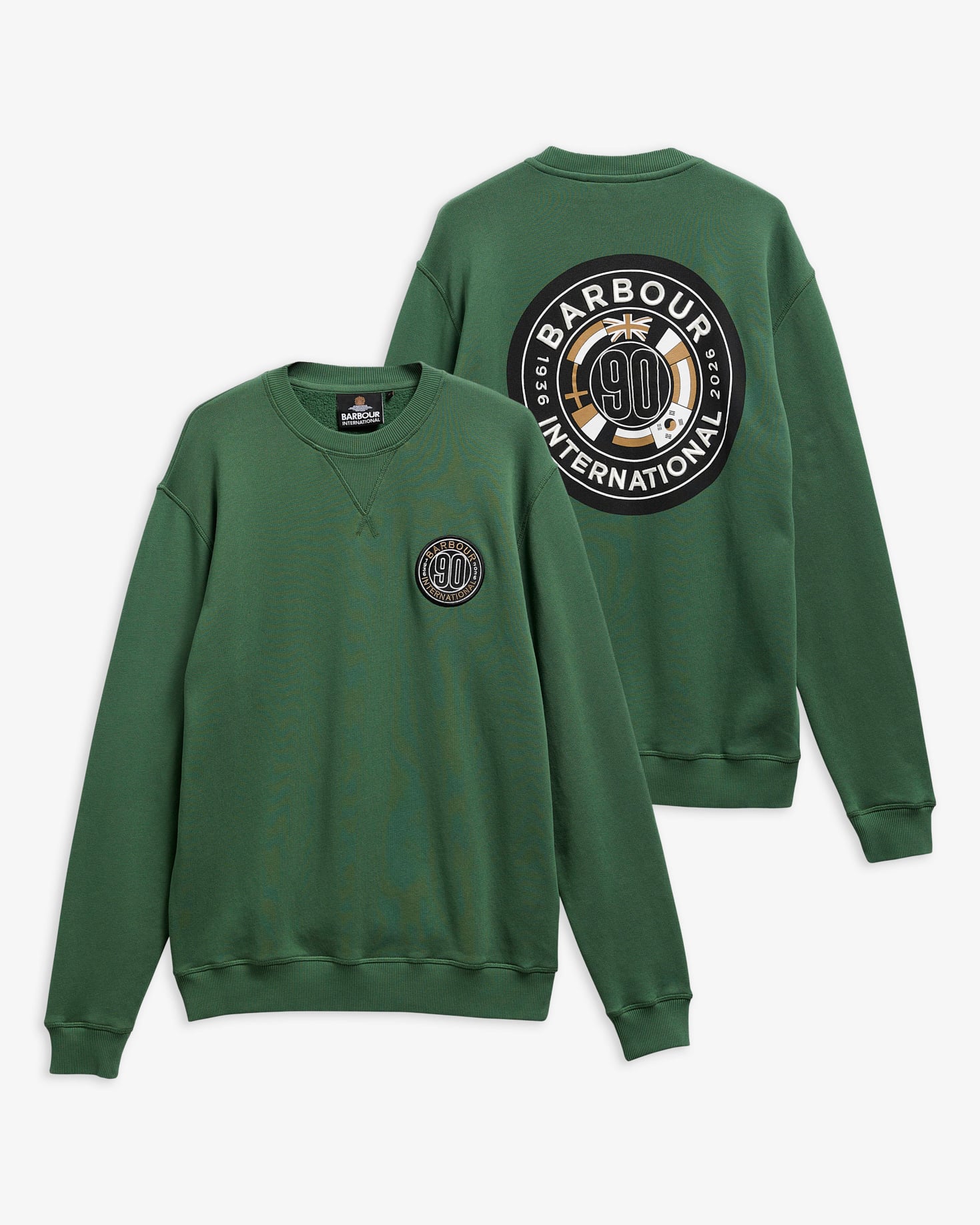 Sweatshirt 90th Anniversary Graphic Racing Green