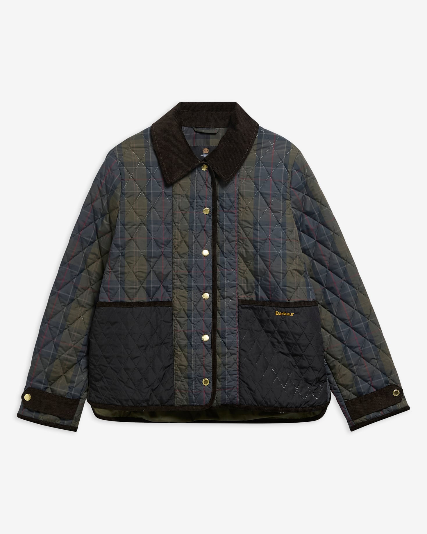 Ainsdale Checked Quilted Jacket Shadow Classic