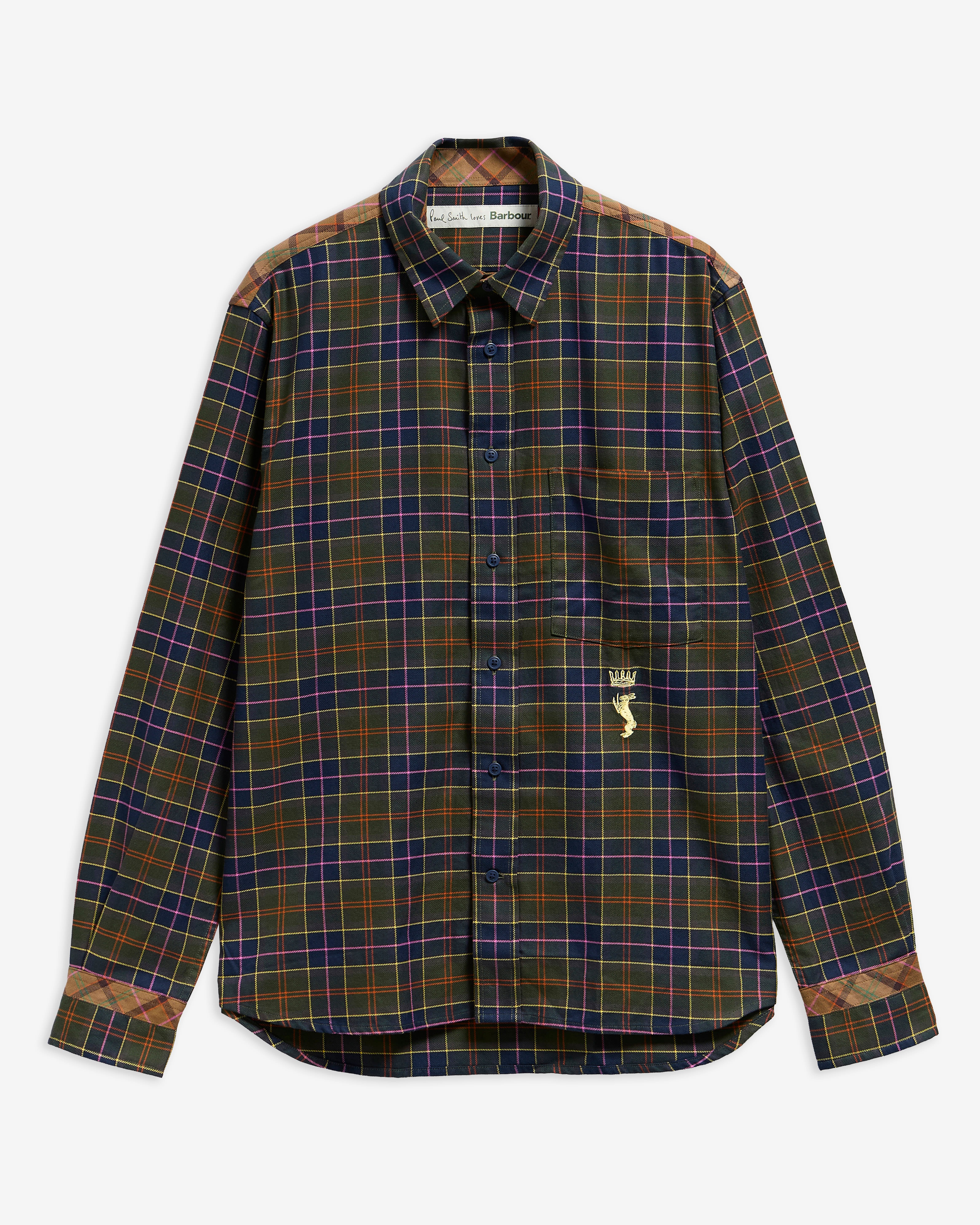 Paul Smith Loves Barbour Tartan Tailored Long-Sleeved Shirt PS Classic