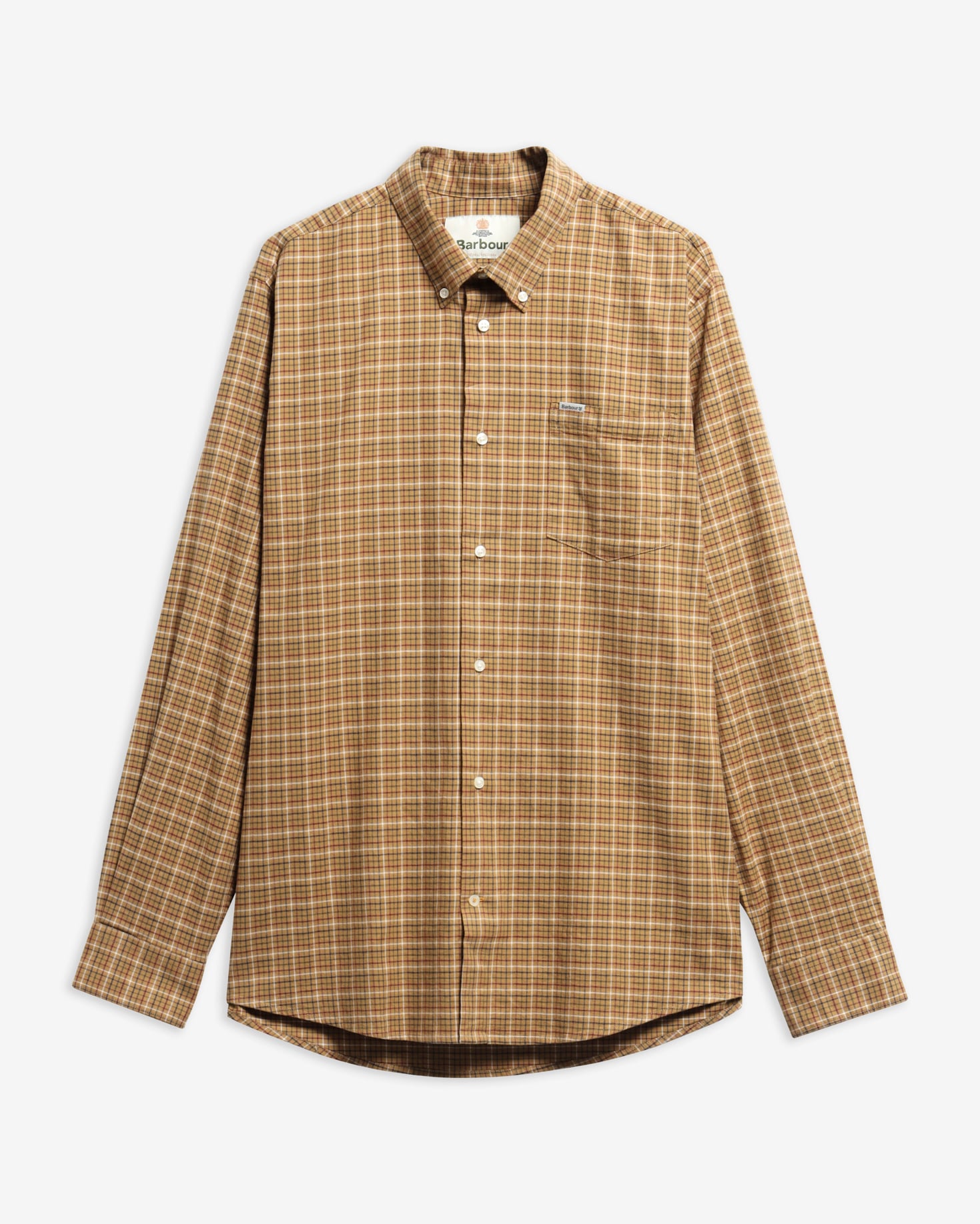 Barbour Hemd Alderwood Tattersall Camel