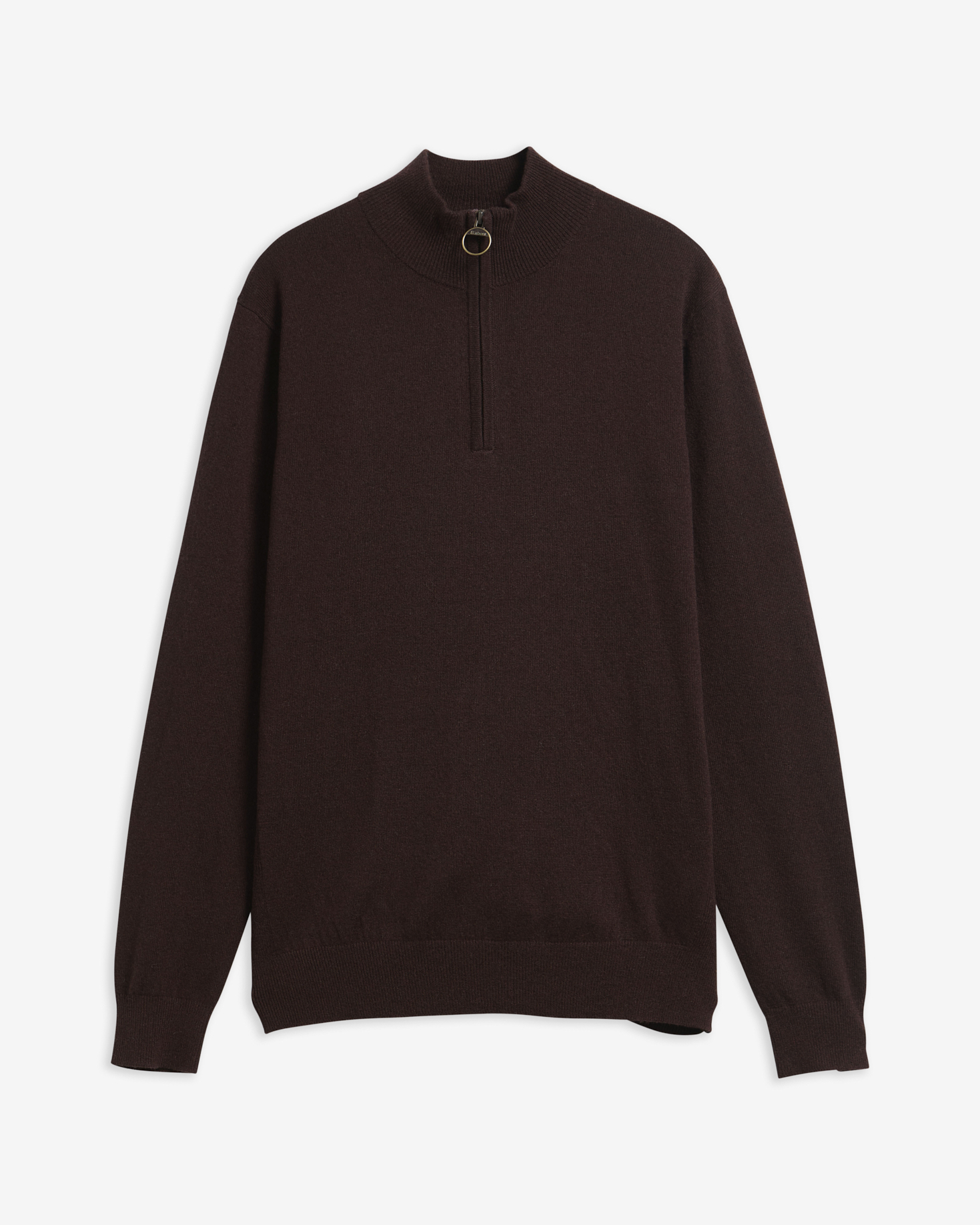 Ronson Wool-Cashmere Half-Zip Jumper Peat
