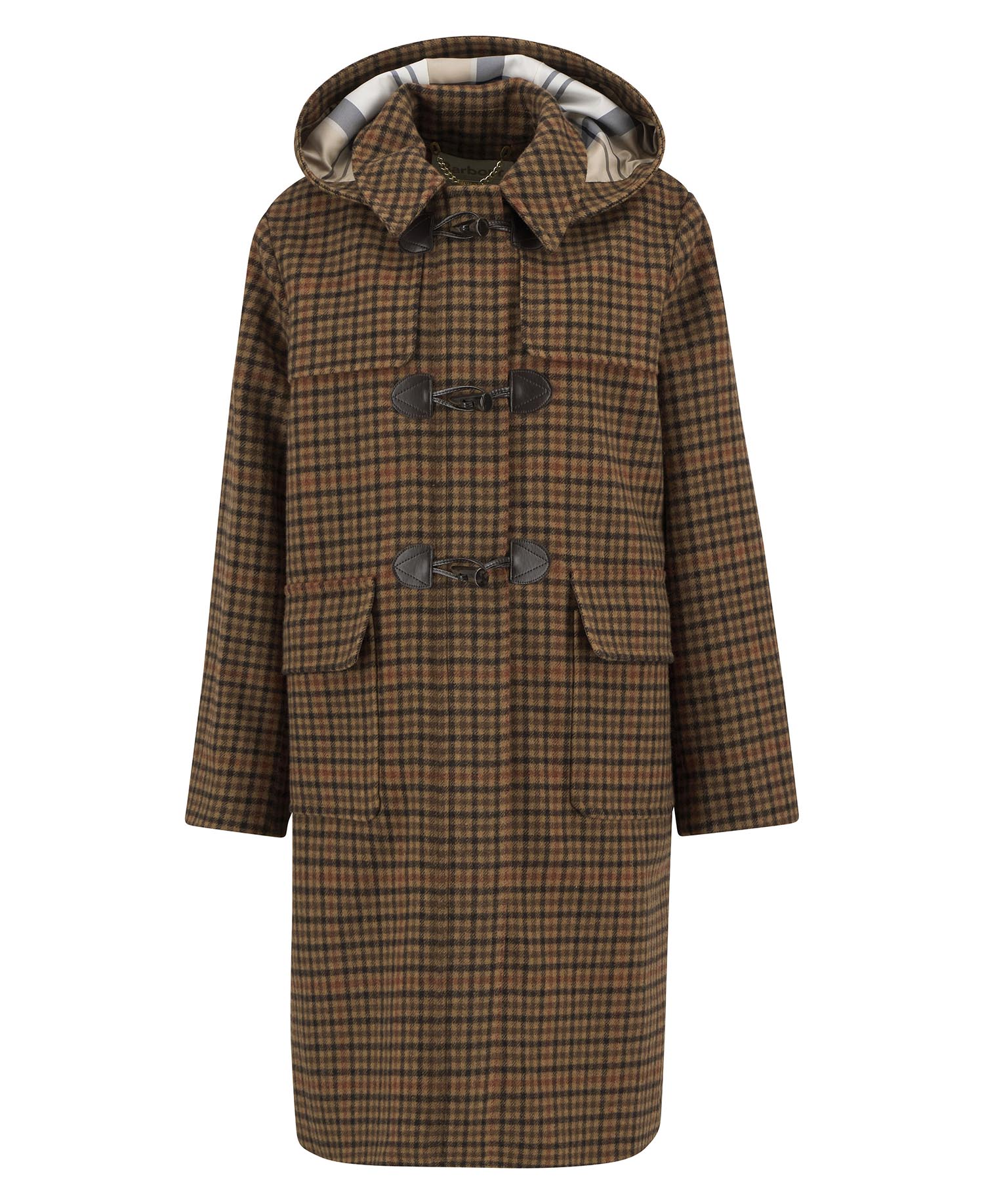 Melody Check Wool Duffle Coat