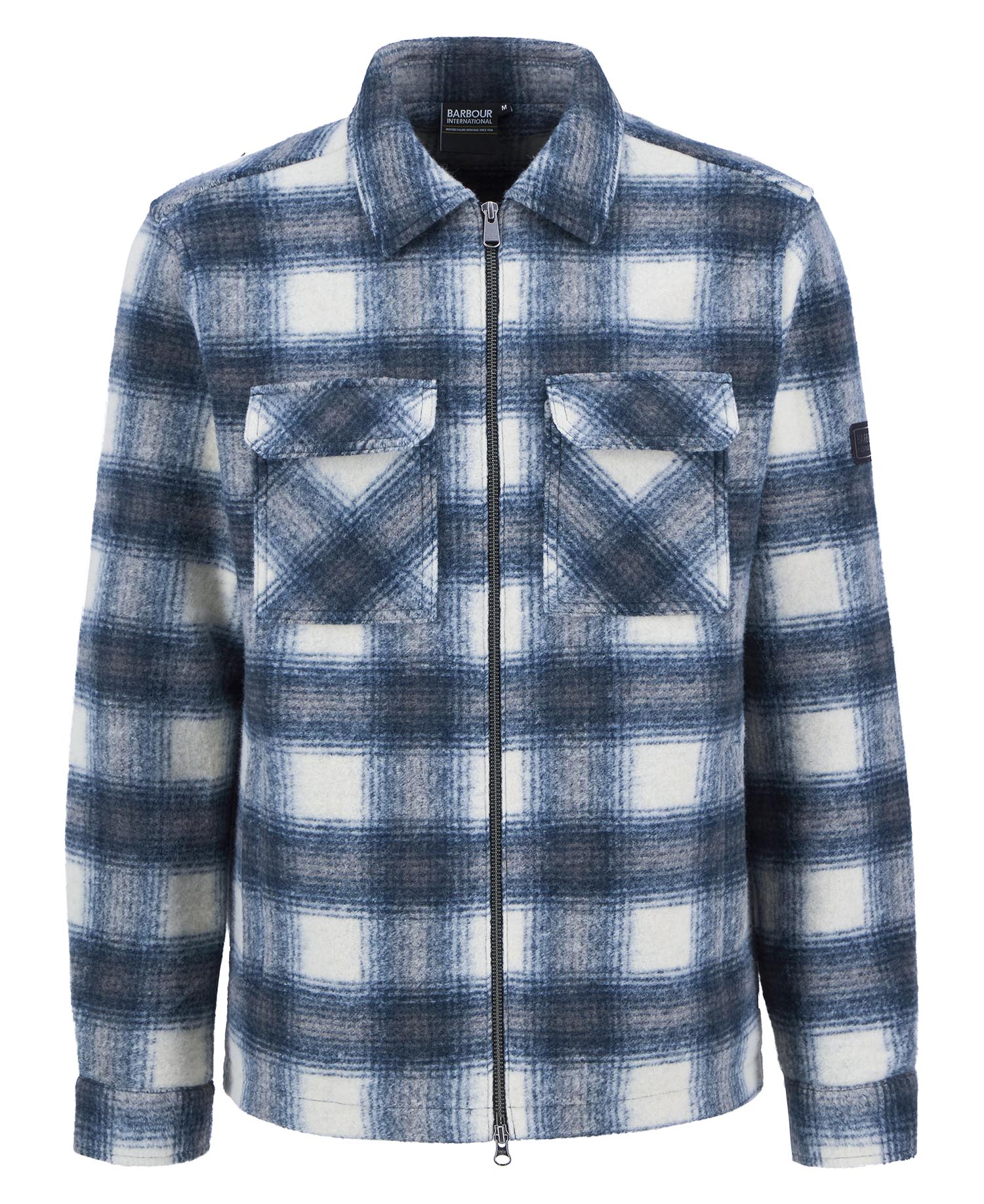 Overshirt Clayton in pile con motivo a quadri Overshirt Clayton in pile con motivo a quadri