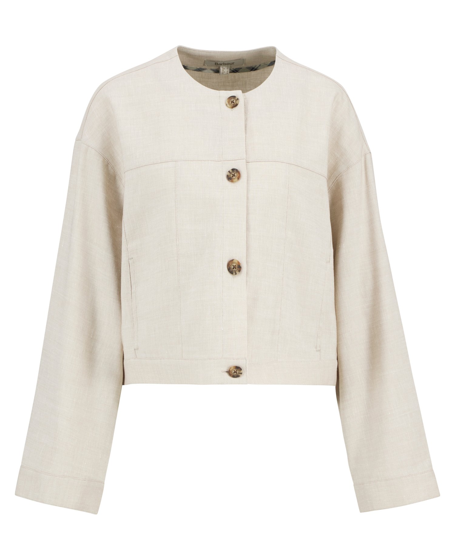 Gabby Collarless Overshirt