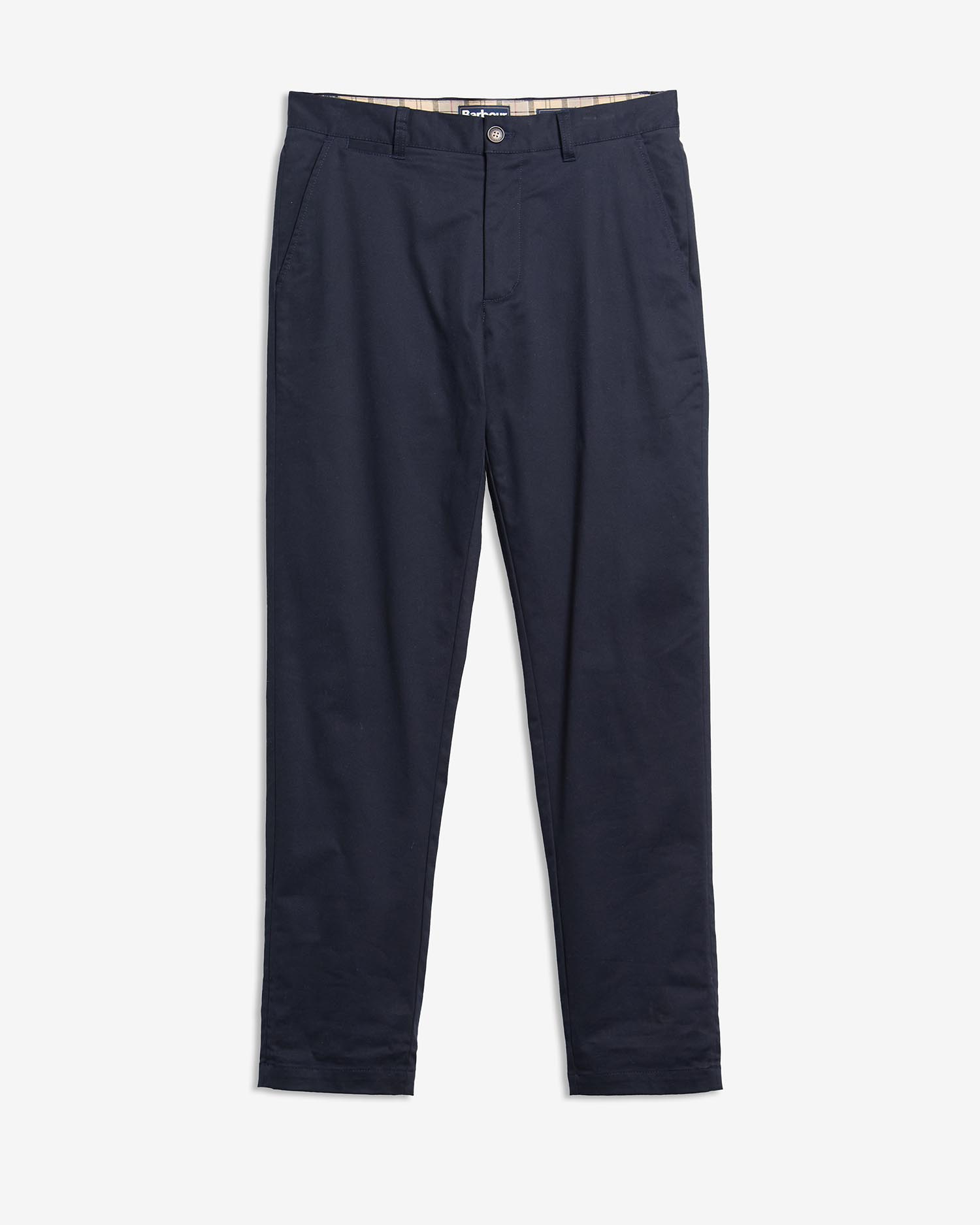 Suede Sateen Tailored Trousers Dark Navy