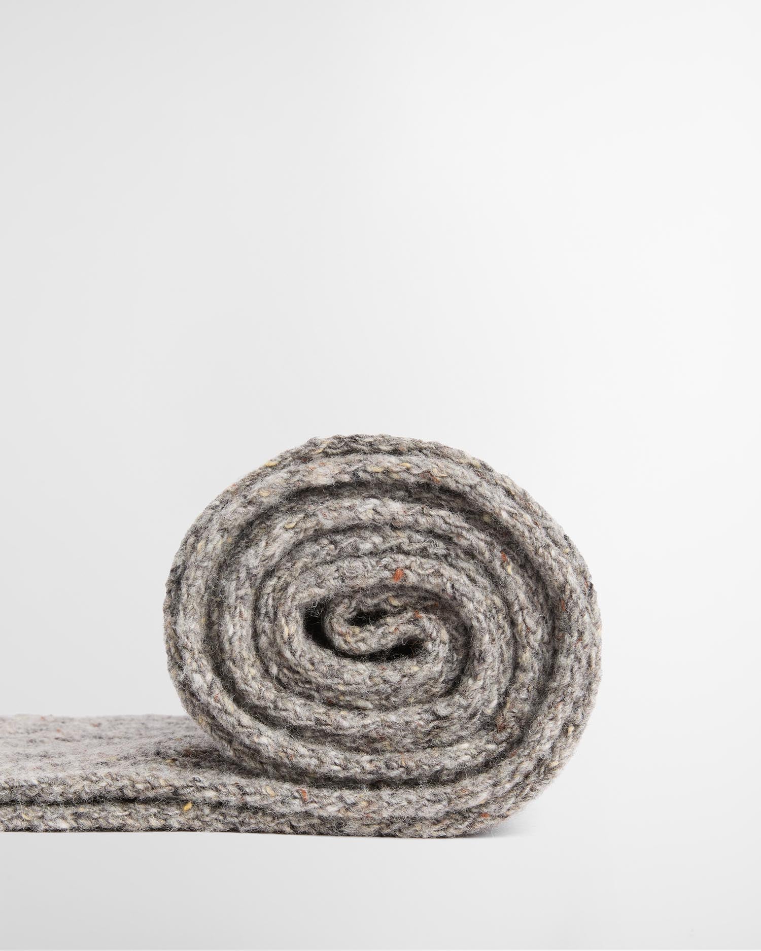 Scottish Donegal Tweed Scarf Grey Stone