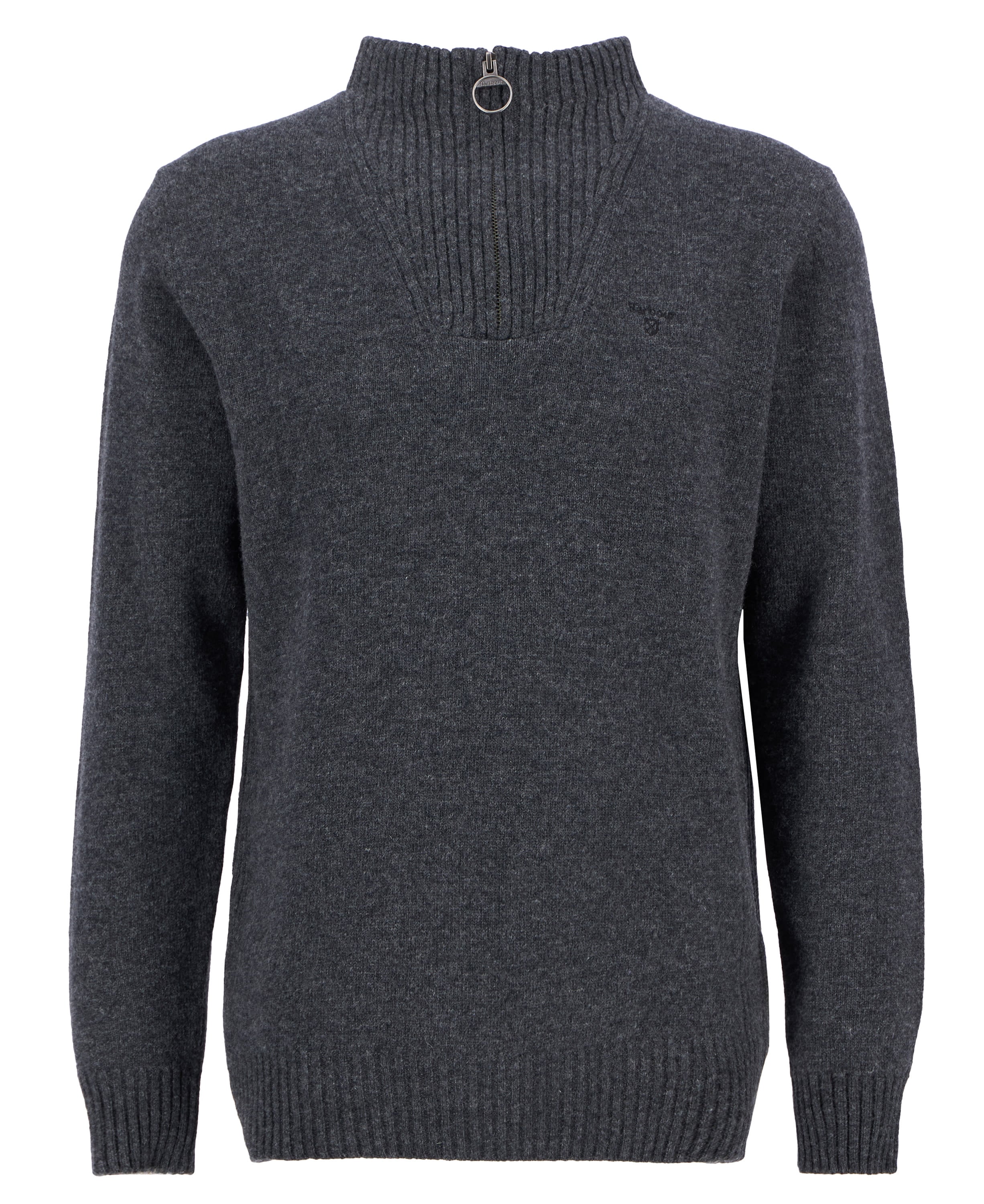 Essential Quarter-Zip Jumper Charcoal