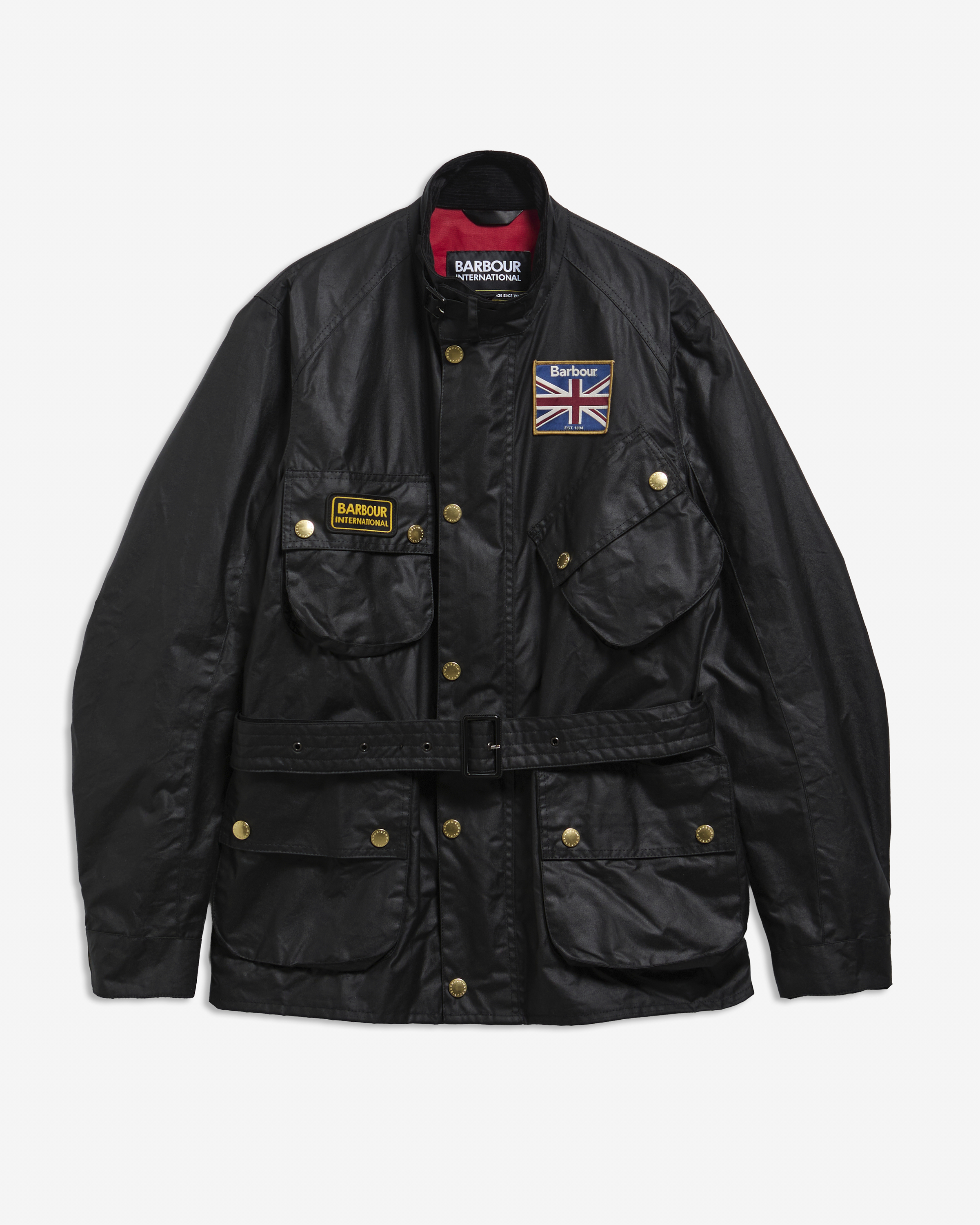 Union Jack International Waxed Jacket Classic Black