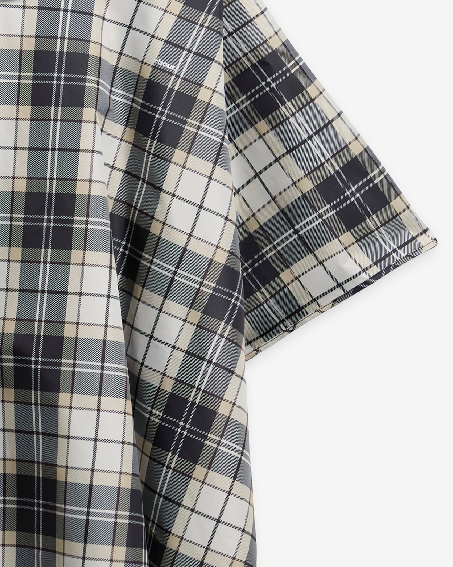 Portree Tartan Showerproof Poncho Light Birchwood Dress Tartan