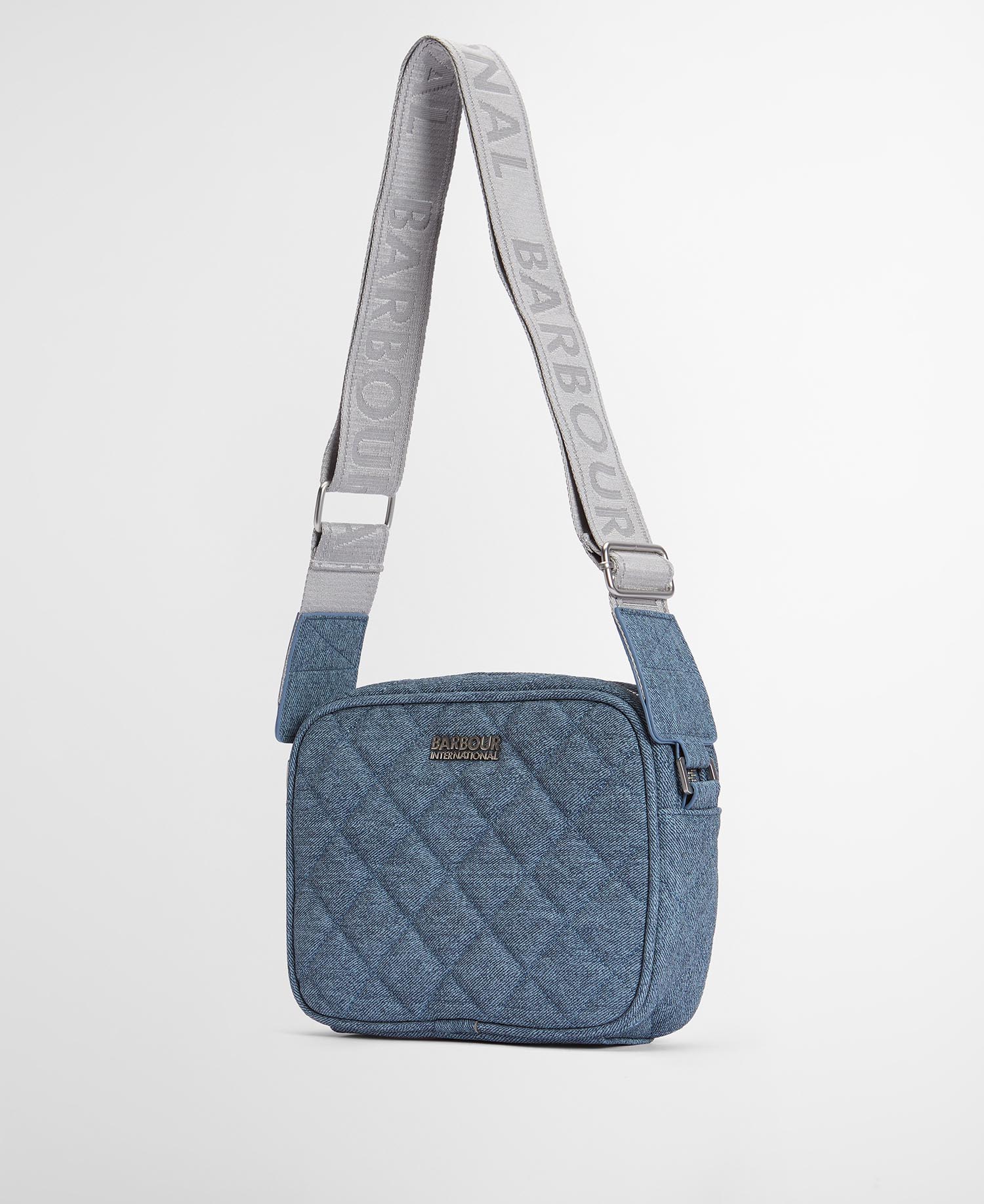 Denim Quilted Sloane Crossbody Bag