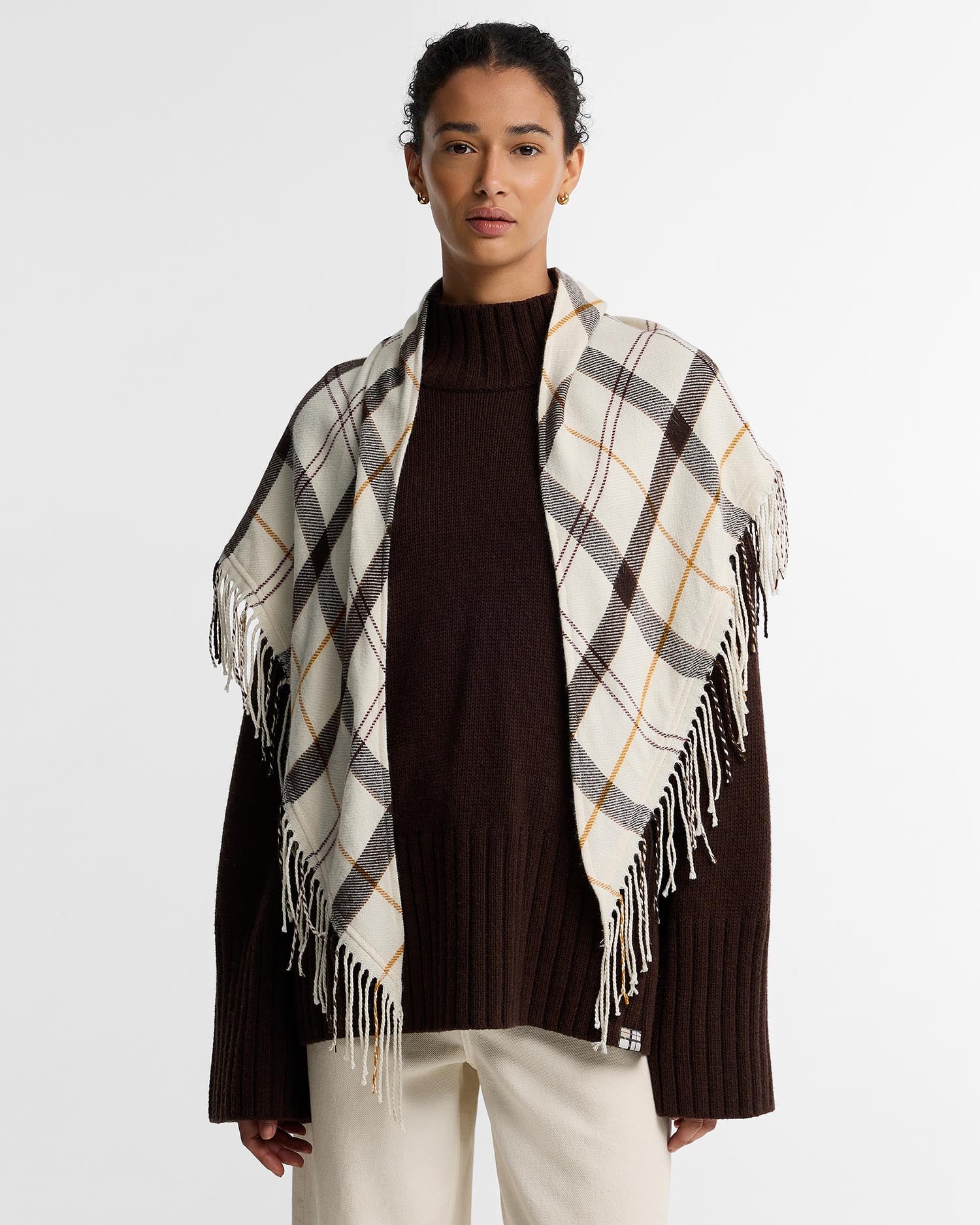 Barbour Schal Kirklees Tartan Ecru Muted Tartan