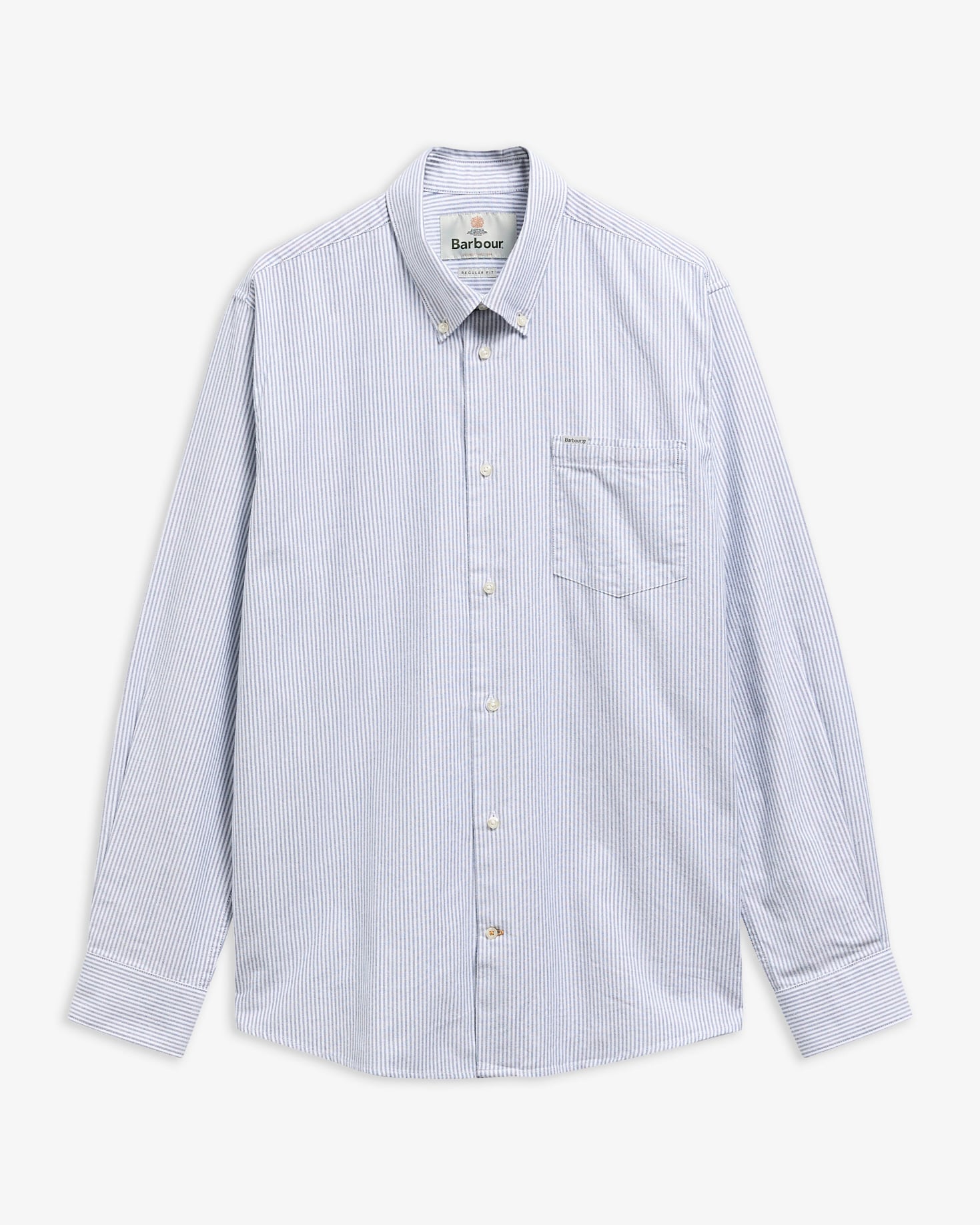 Sheldane Striped Regular Long-Sleeved Shirt Deep Blue