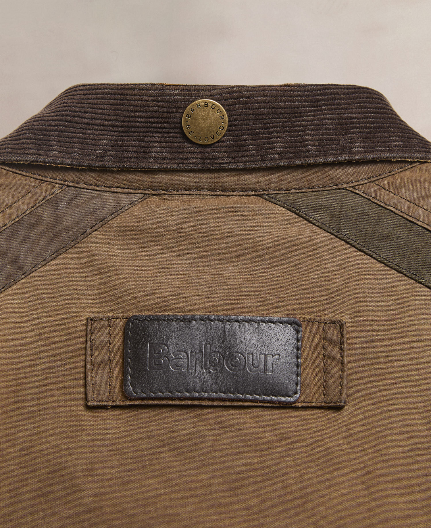 Barbour Re-Loved Men's Trooper Waxed Jacket - Size M Olive