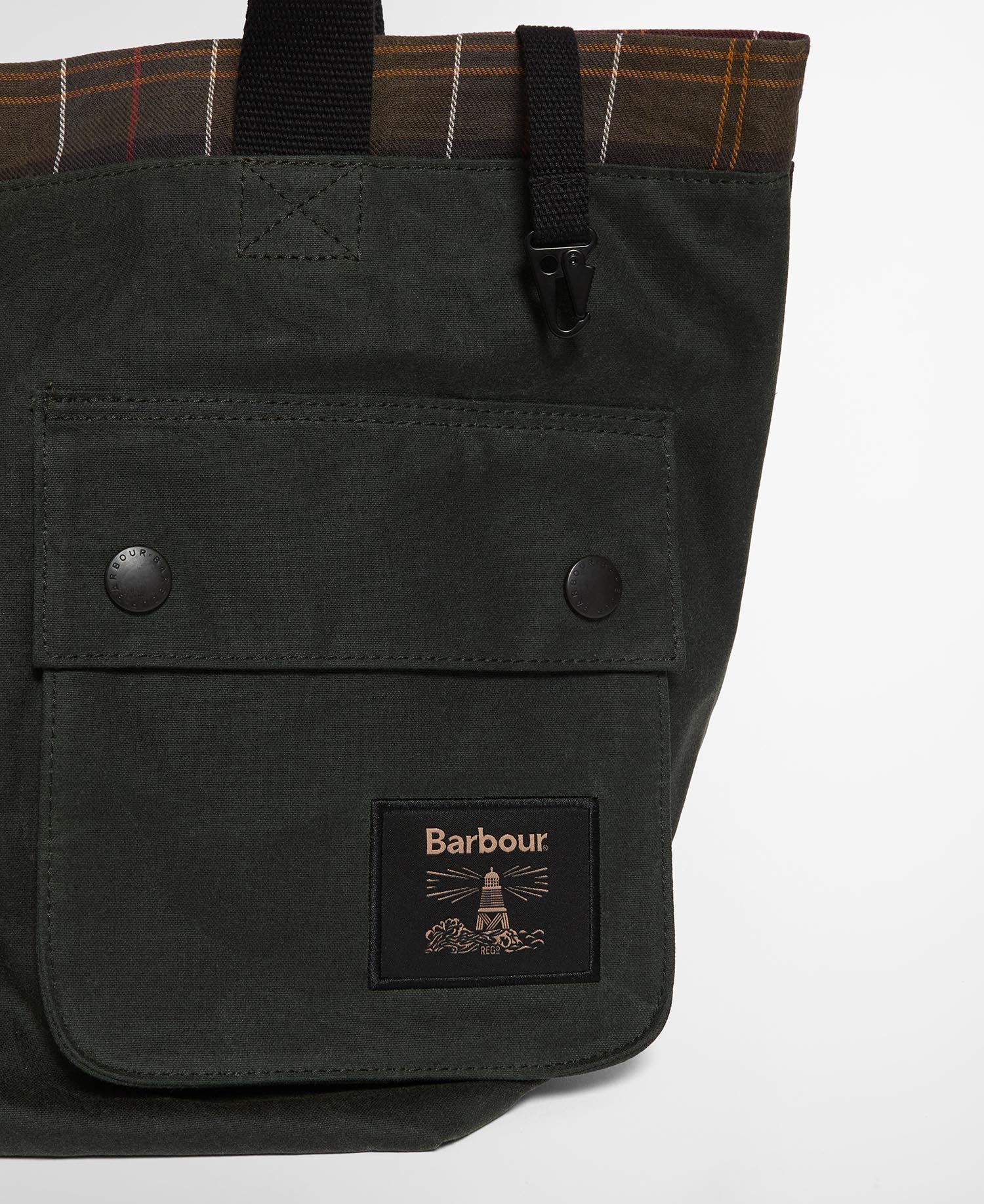 Borsa tote Field Carry-All in tessuto cerato Sage/Classic