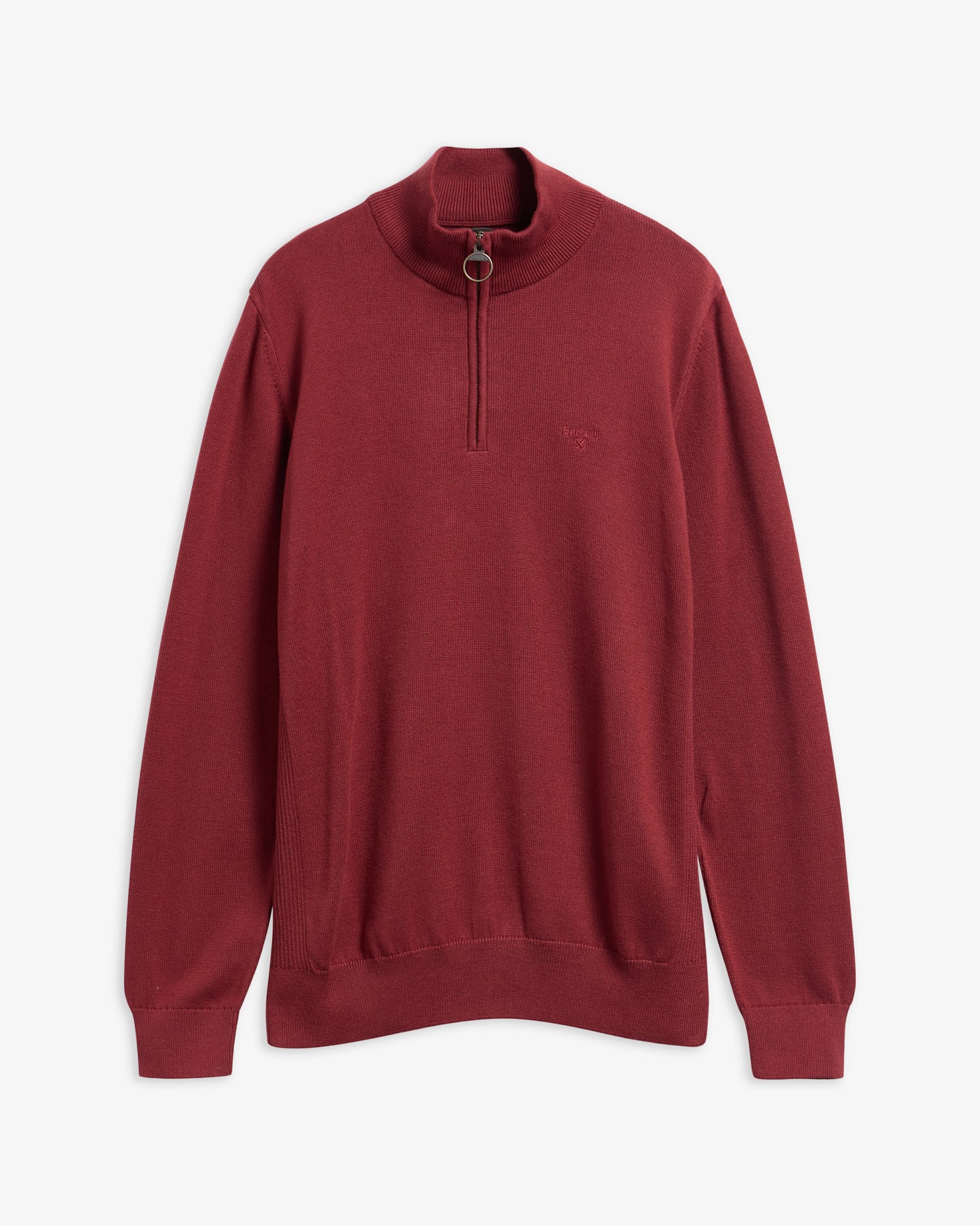 Pullover Cotton Half Zip Russet