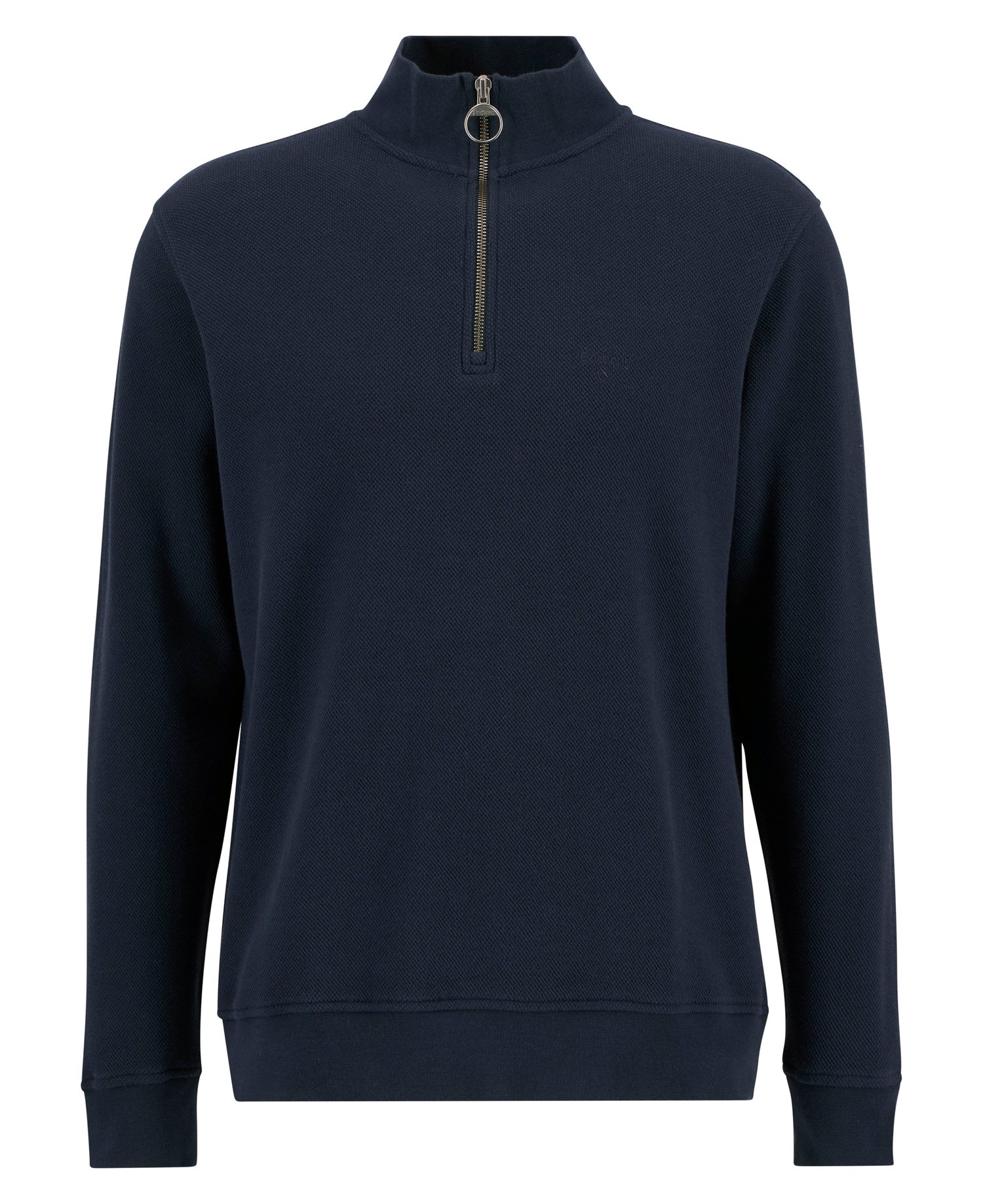 Pique Interlock Quarter-Zip Sweatshirt