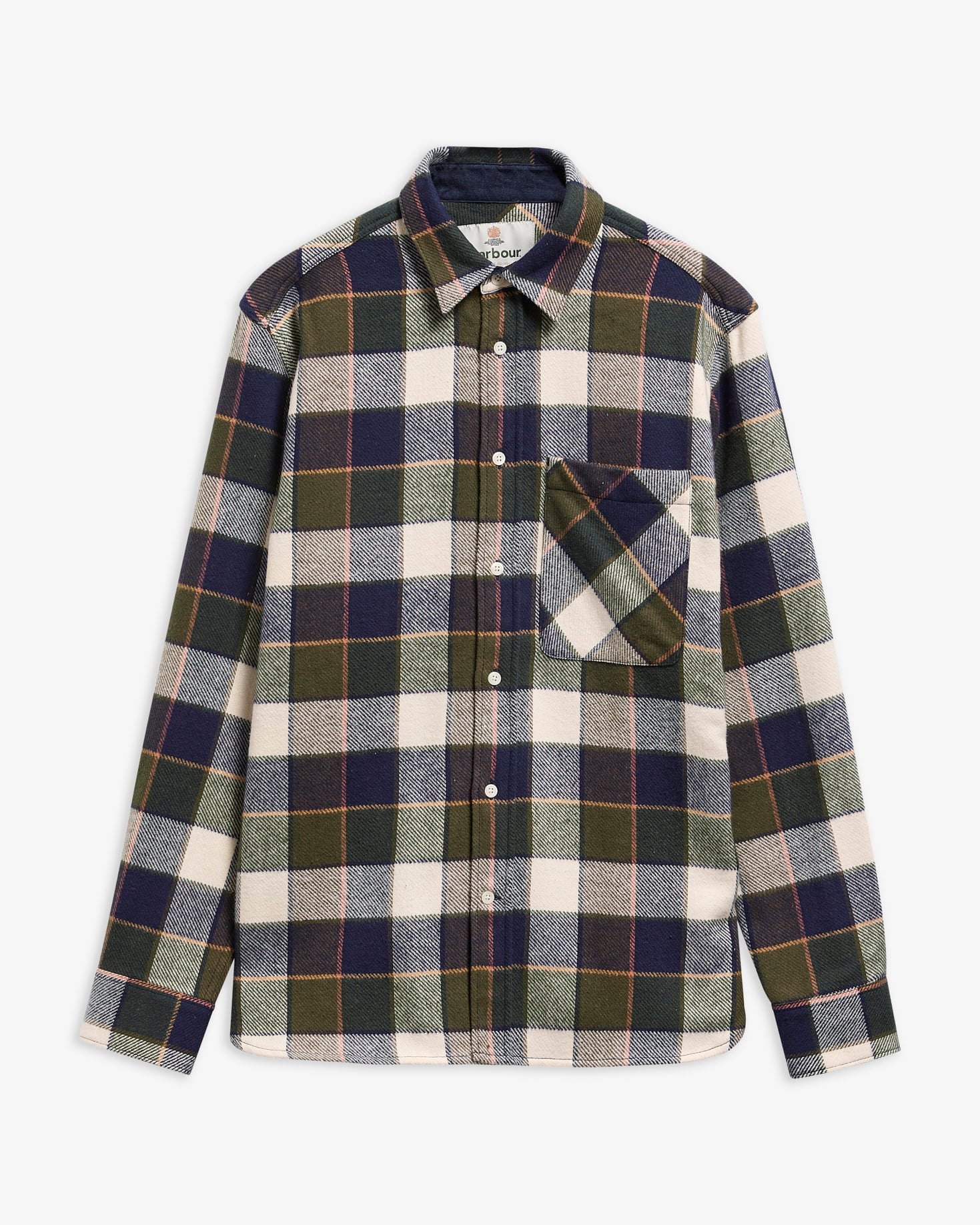 Camicia a maniche lunghe Bannock con taglio classico Olive
