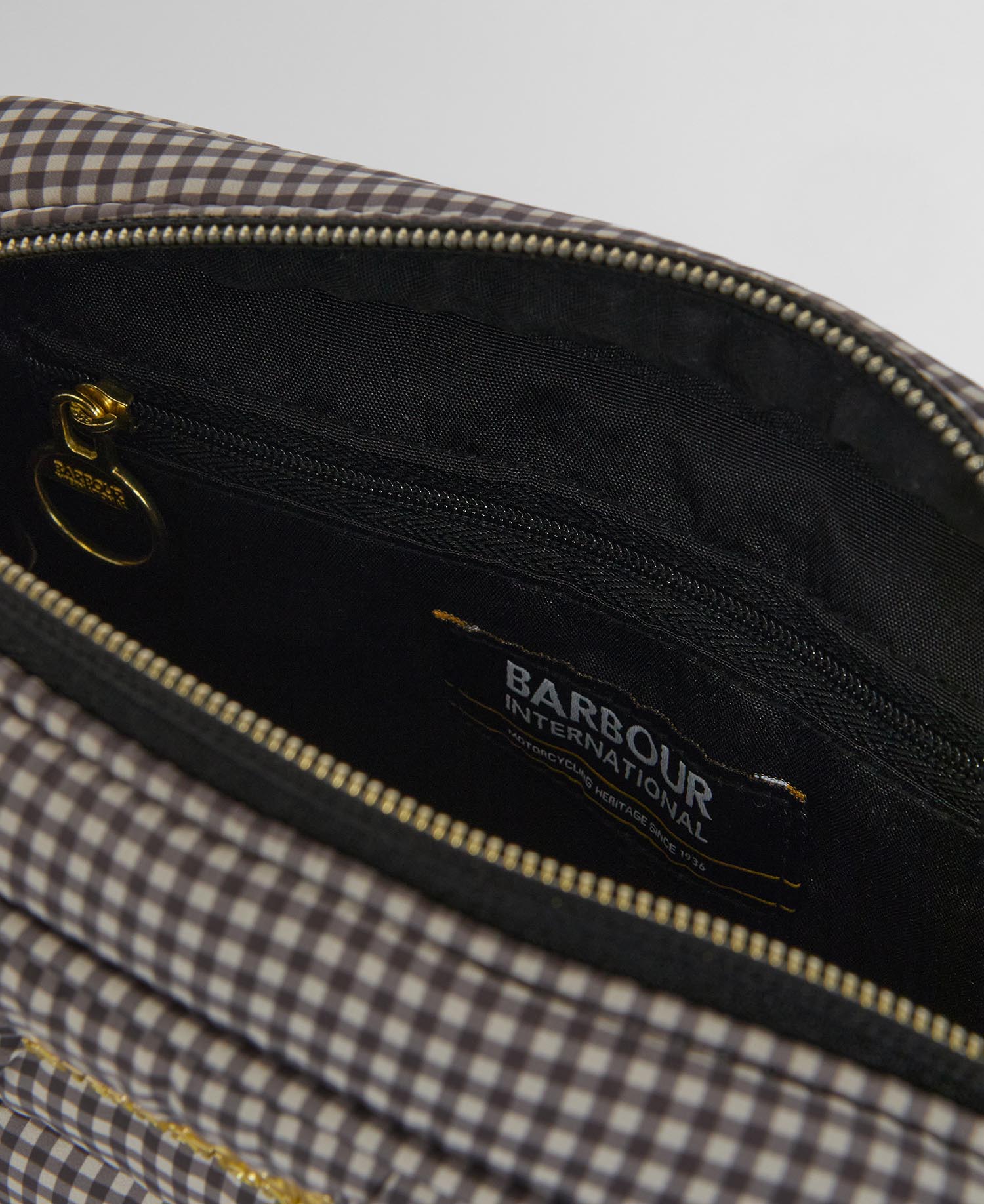 Monaco Check Baffle Quilted Crossbody Bag Truffle Check