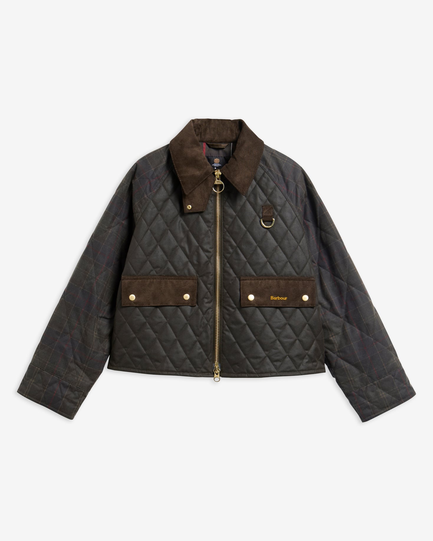 Barbour Wachsjacke Reimagined Icons Quilted Spey Tartan Olive/Classic