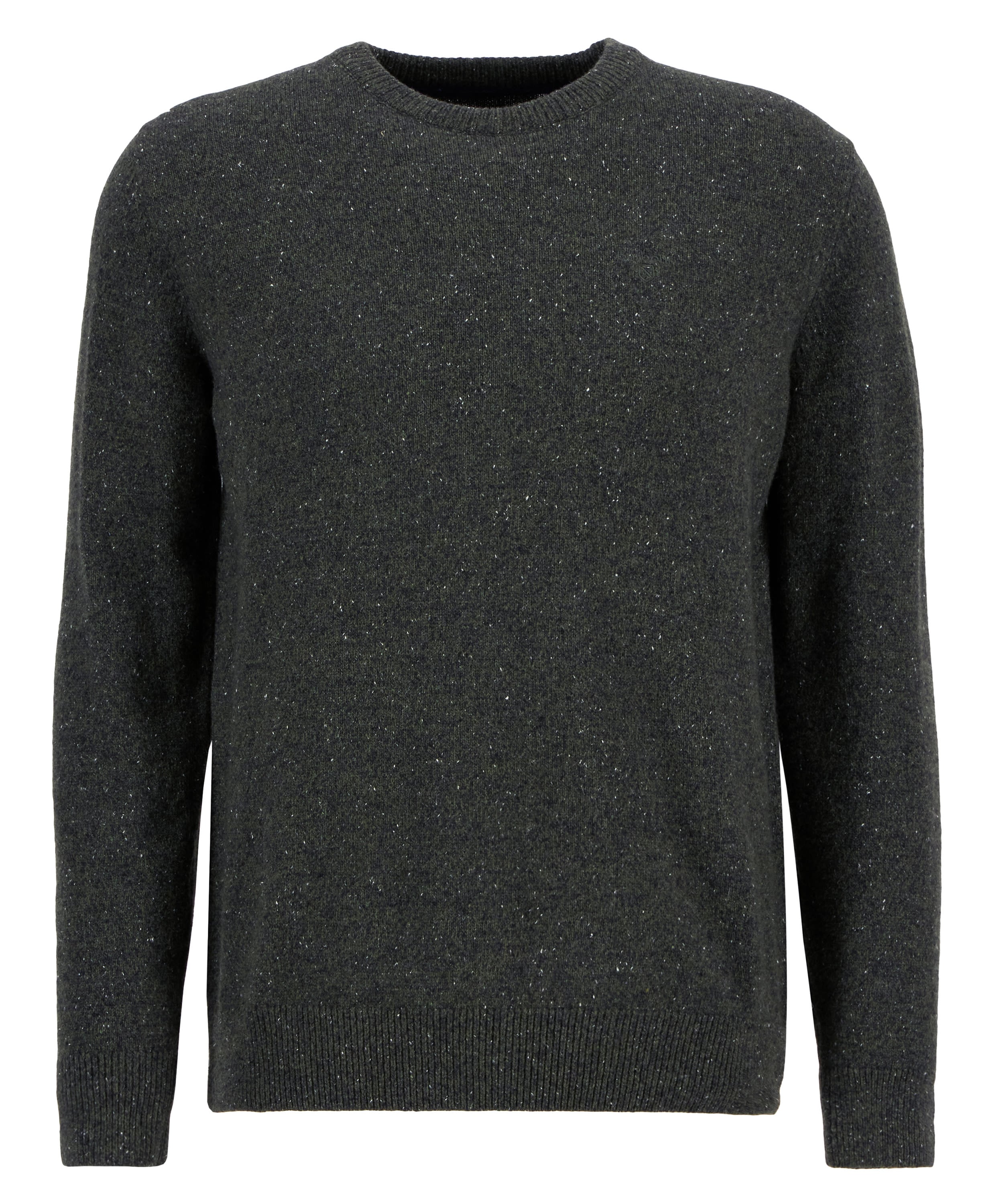 Essential Tisbury Crew-Neck Jumper Dark Seaweed