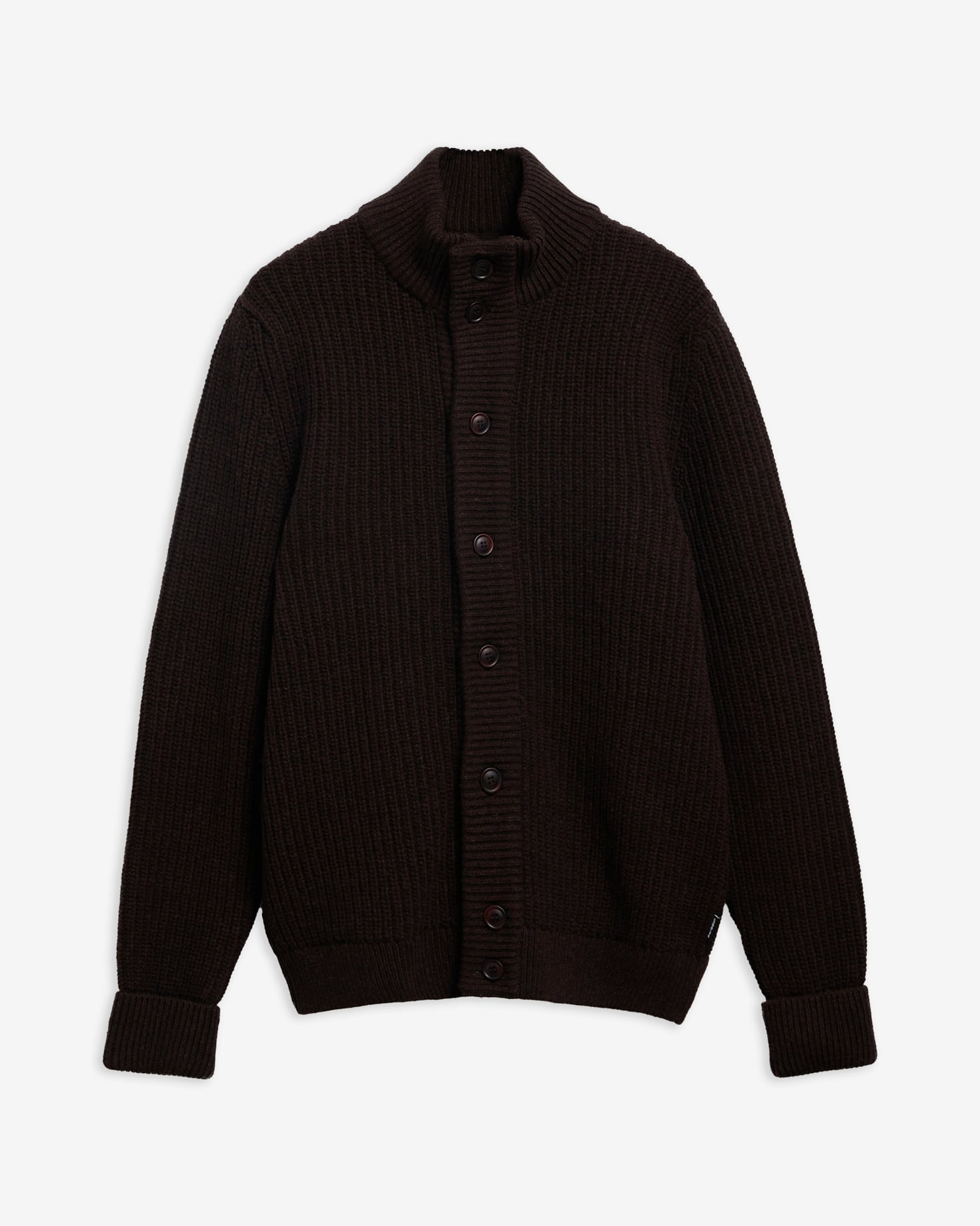 Barbour Pullover Mordale Half-Button Dk Brown