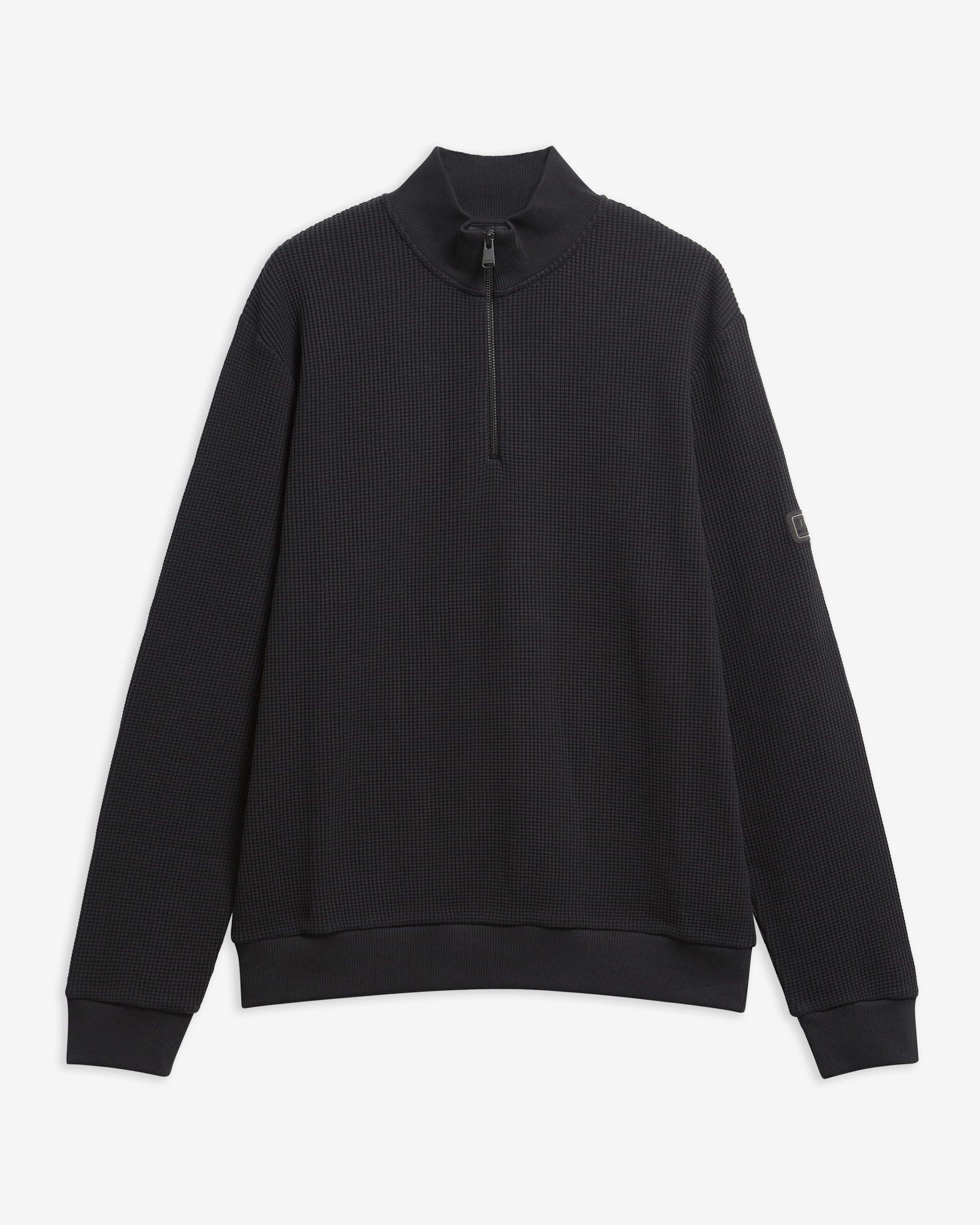 Curve Sweatshirt mit halbem Rei&szlig;verschluss Black