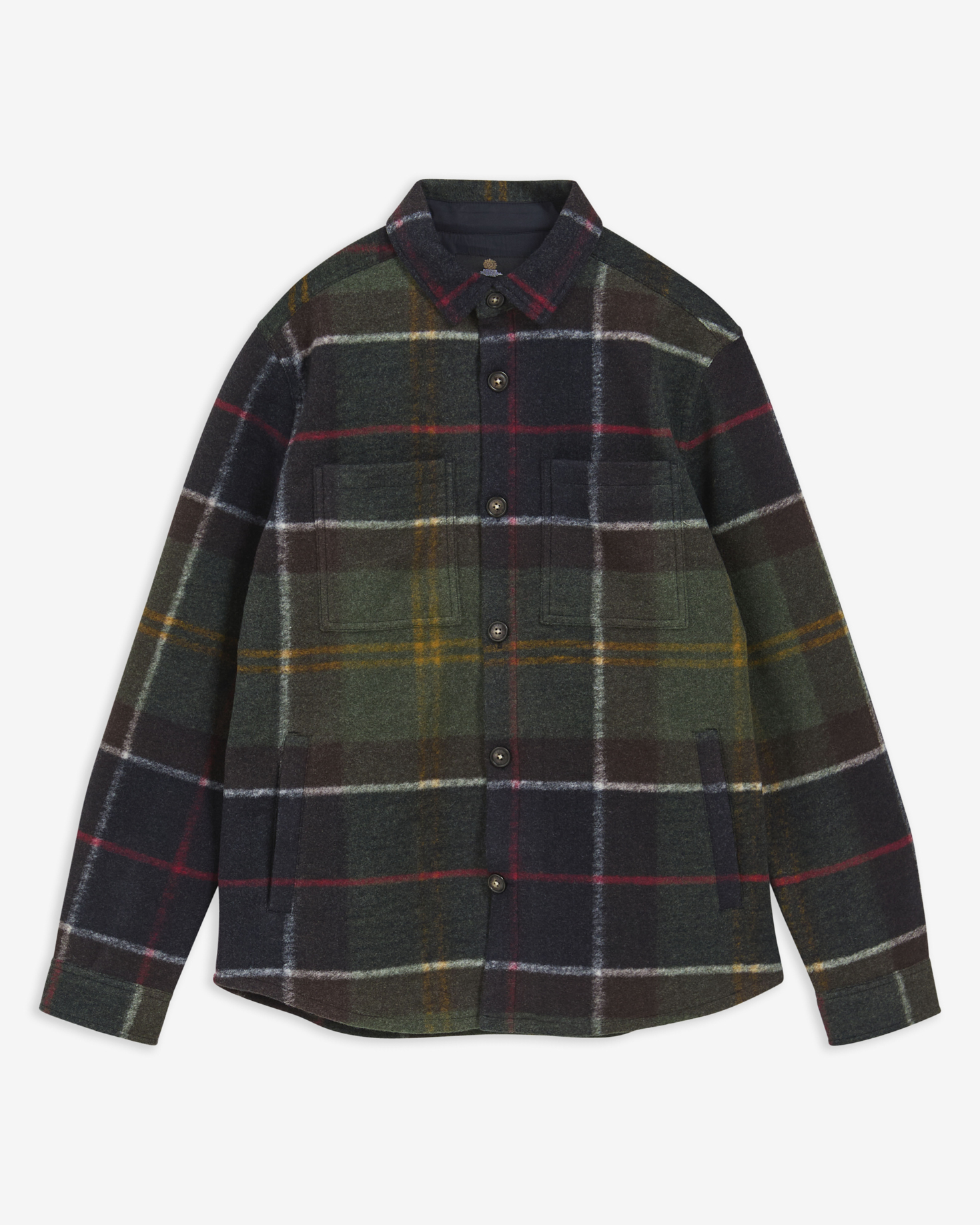 Woodlane Brushed Check Overshirt Classic Tartan