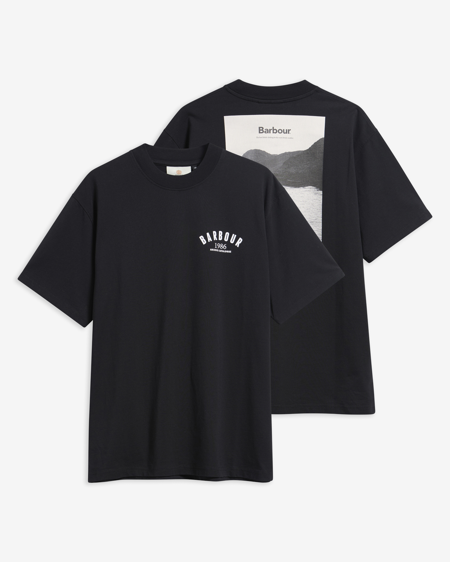 1986 Graphic Oversized T-Shirt Black