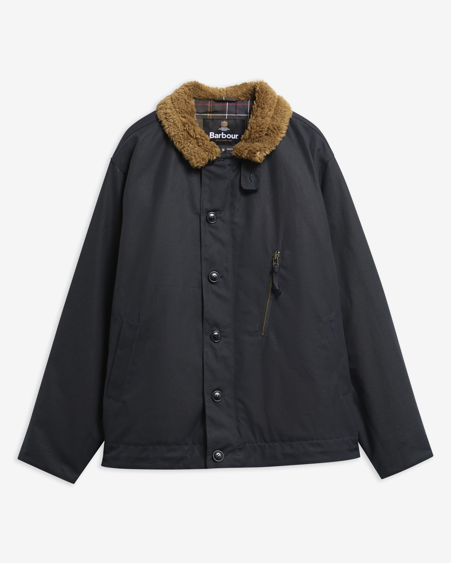 Barbour Wachsjacke Macklow Navy