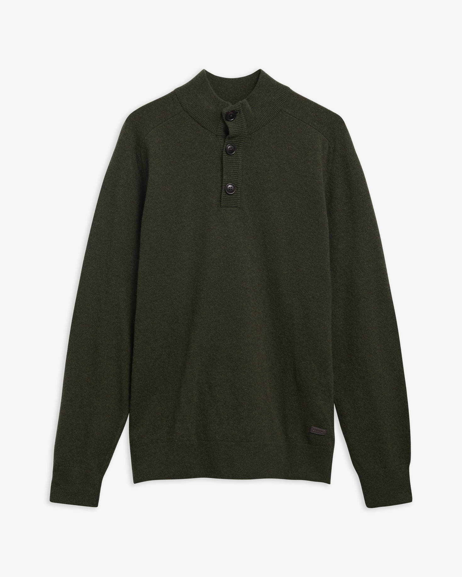 Briggs Half-Button Jumper Olive