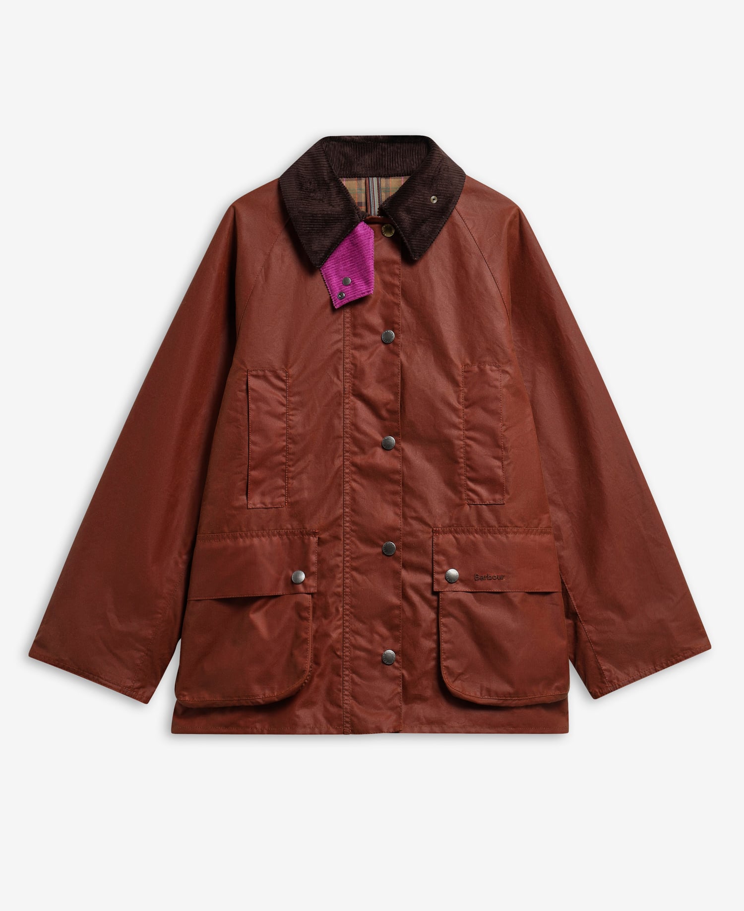 Paul Smith Loves Barbour Women's Beaufort Waxed Jacket Russet/Classic/Muted