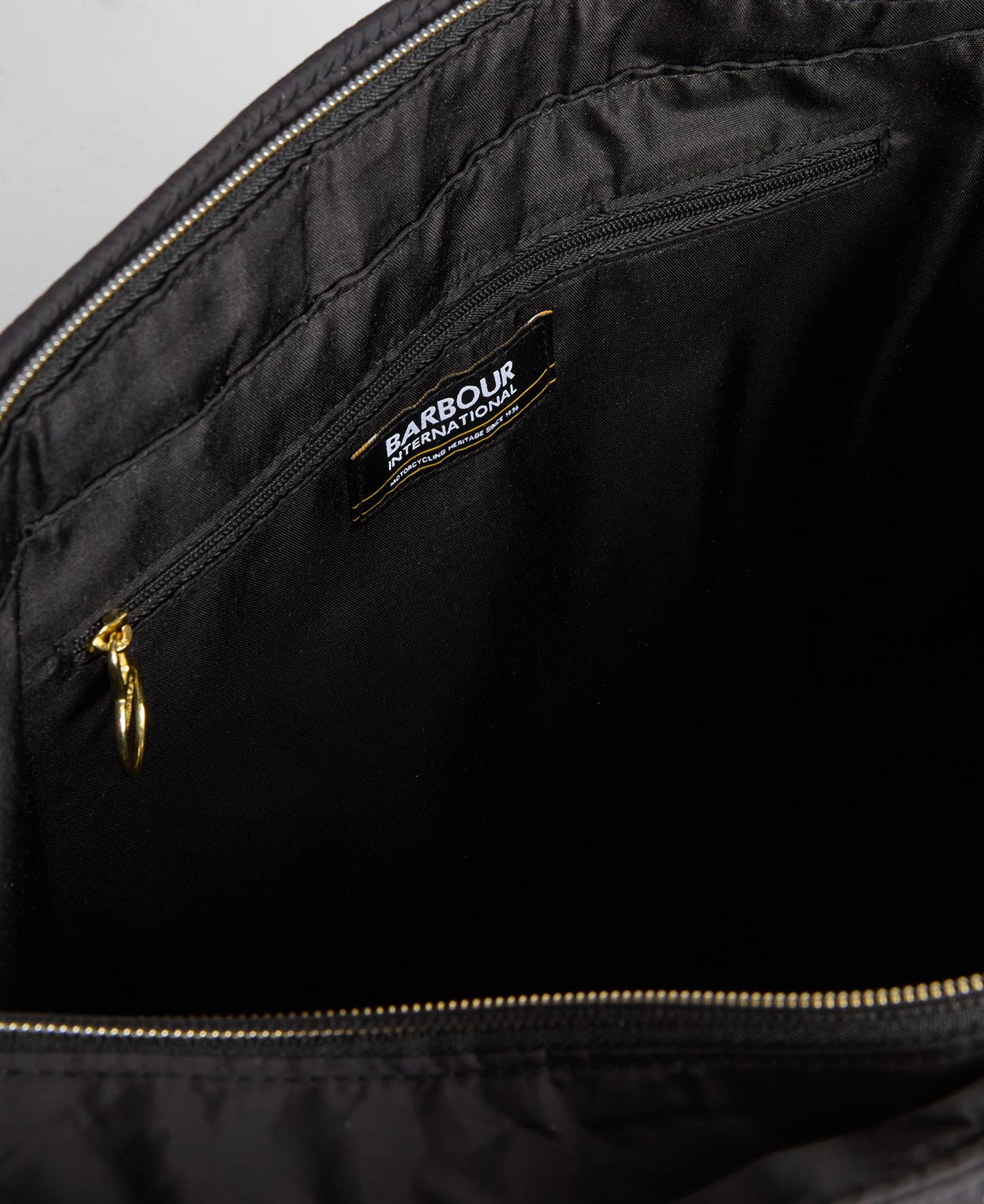 Monaco Baffle Quilted Tote Bag Black