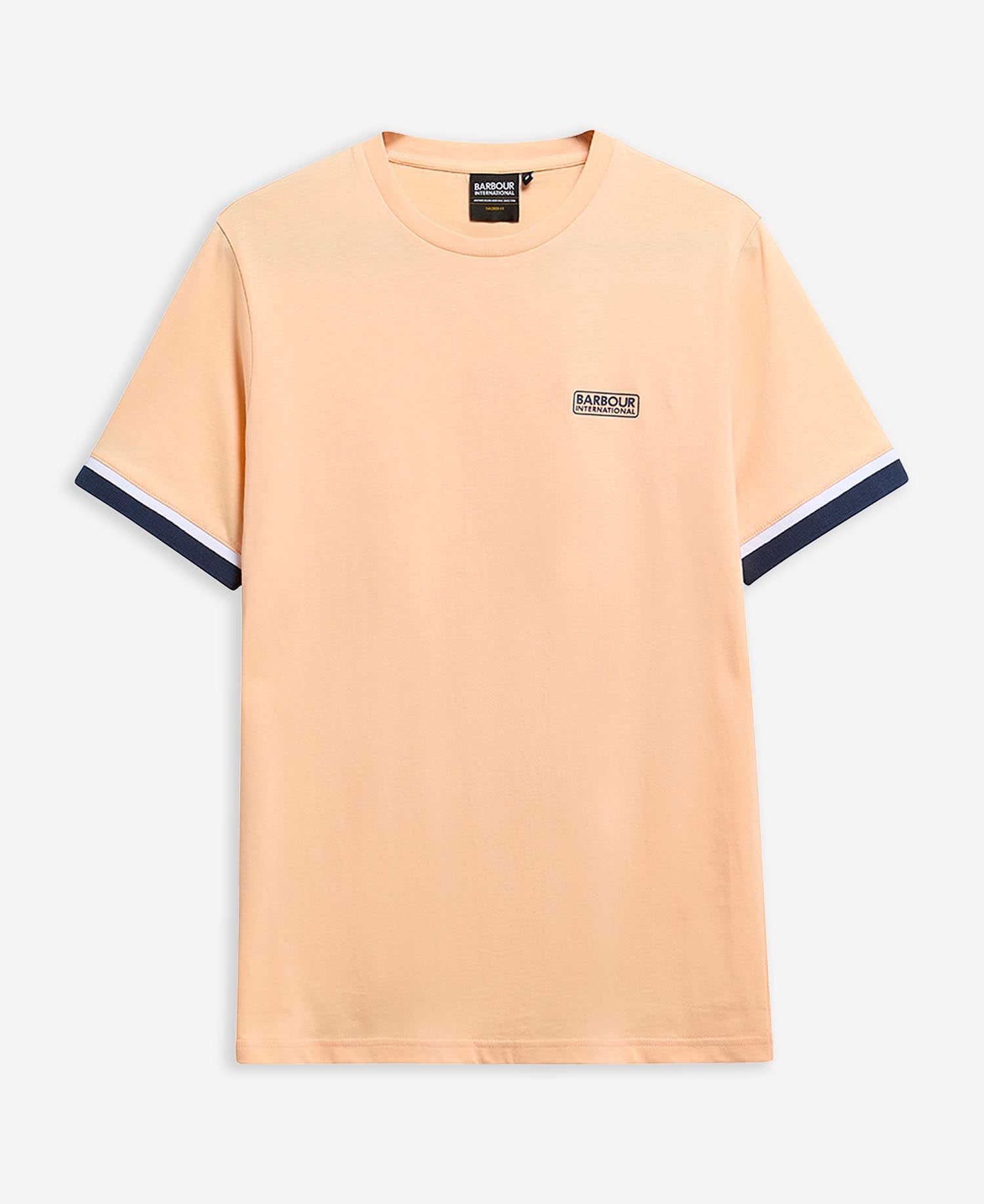 Deep Cuff Evan Tipped T-Shirt Bleached Apricot