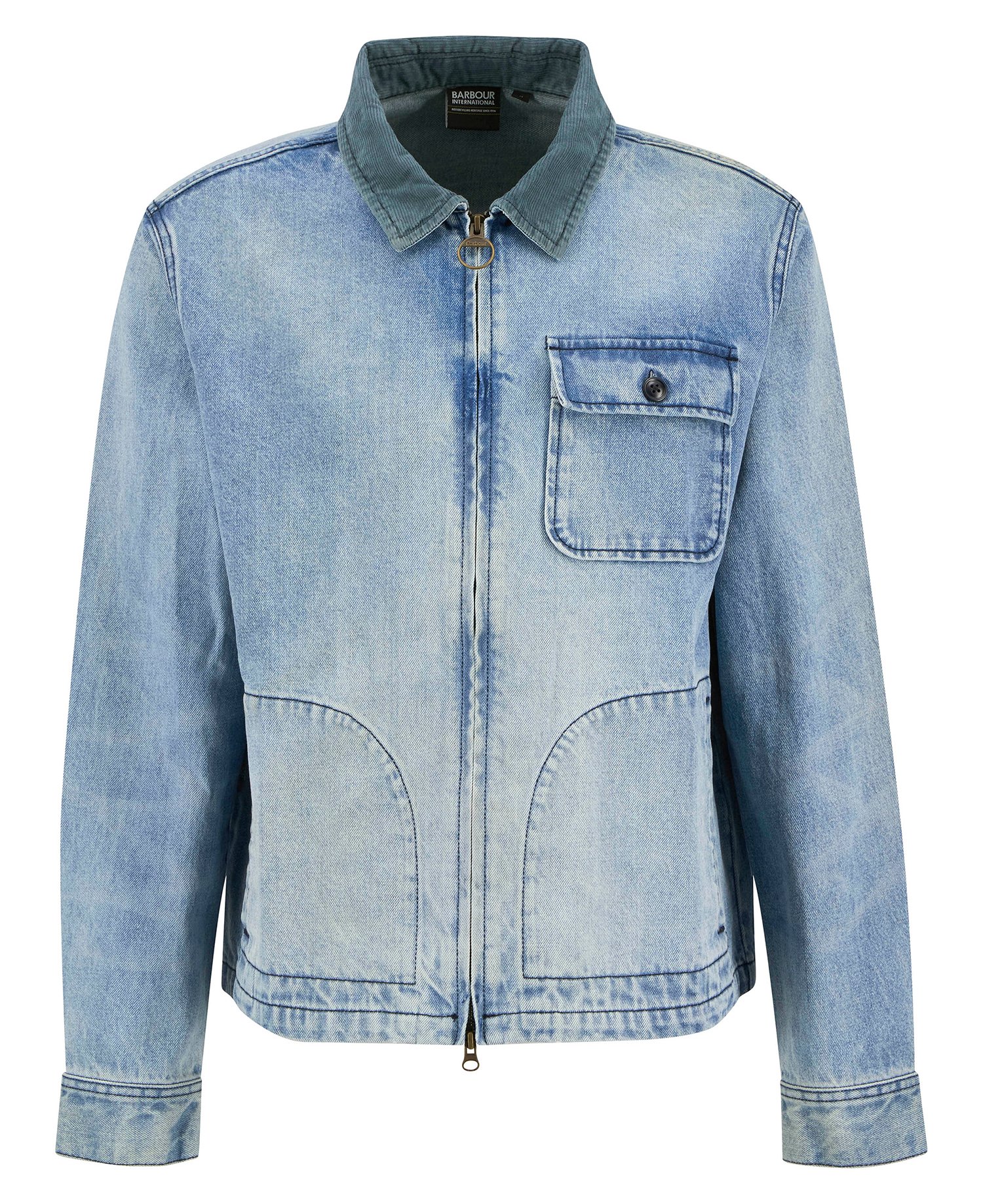 Overshirt in denim lavato Meteor Overshirt in denim lavato Meteor