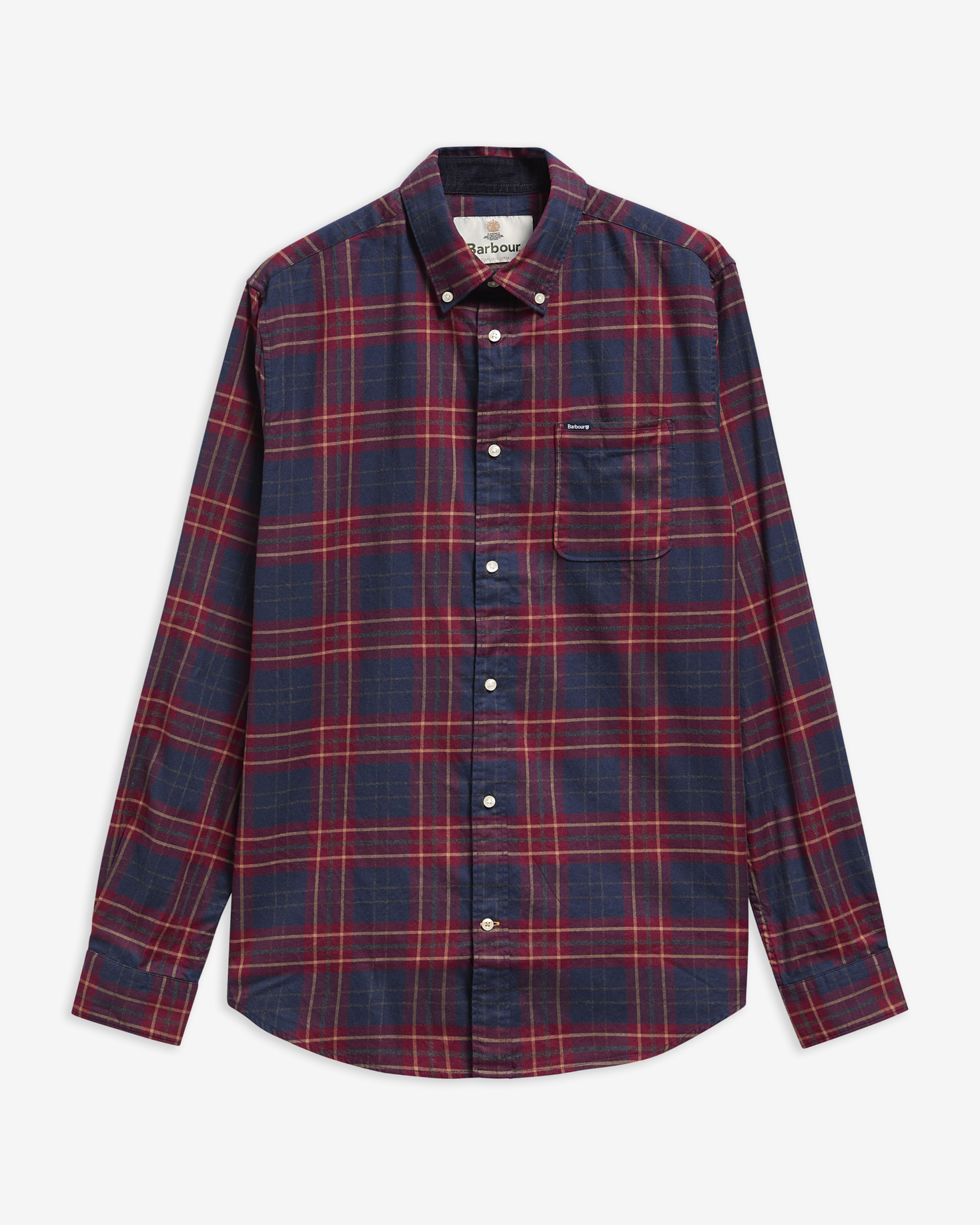 Broxburn Tailored Long-Sleeved Shirt Red