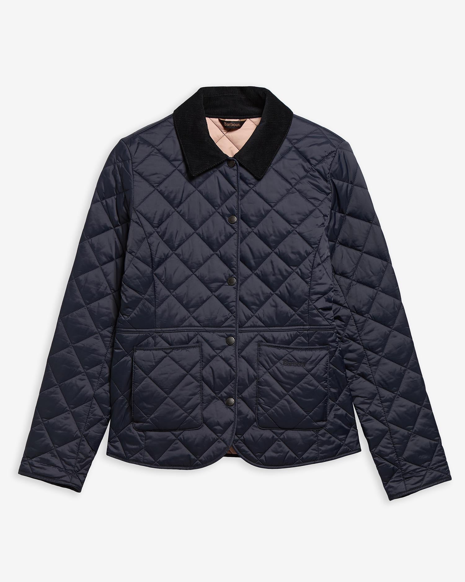 Deveron Quilted Jacket Navy-Pale Pink