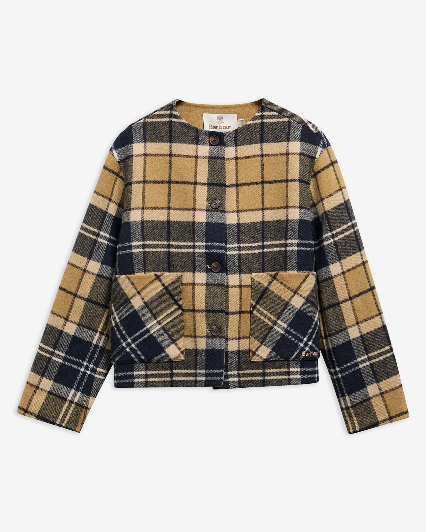 Marlow Tartan Wool Overshirt Birchwood Tartan