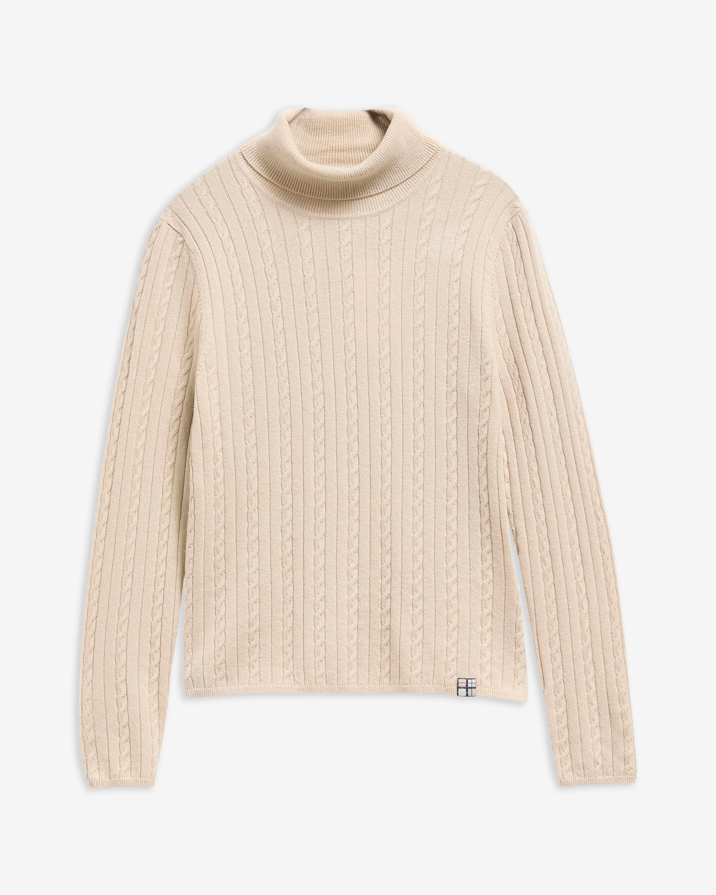 Barbour Rollkragenpullover Georgette Cable Knit Birch
